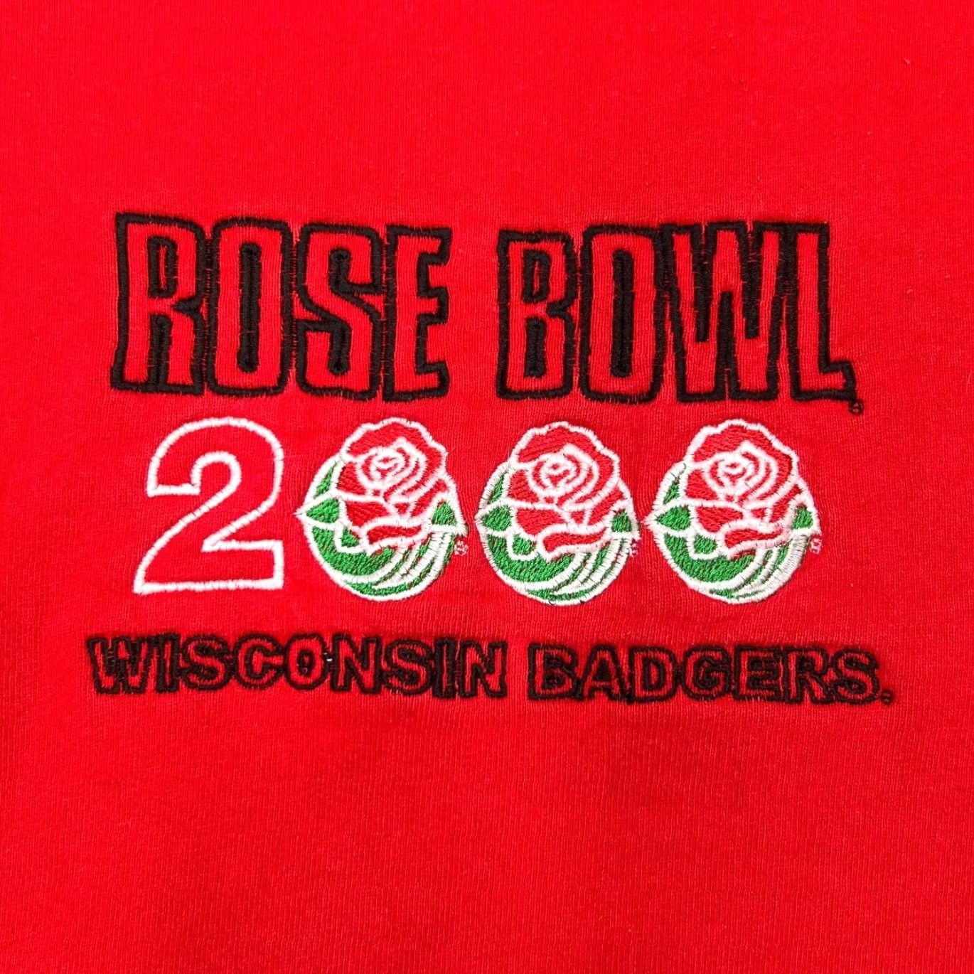 Fruit Of The Loom VINTAGE Wisconsin Badgers Rose Bowl 2000 College Embroidered Sweatshirt L Red Men Pullover Crewneck Iowa? Size US L / EU 52-54 / 3 - 3 Thumbnail
