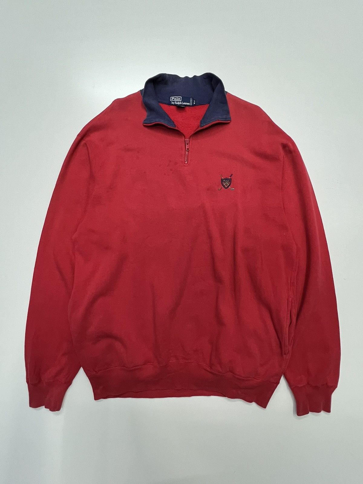 Polo Ralph Lauren Vintage Polo by Ralph Lauren Halfzipper Sweatshirt Size US M / EU 48-50 / 2 - 1 Thumbnail