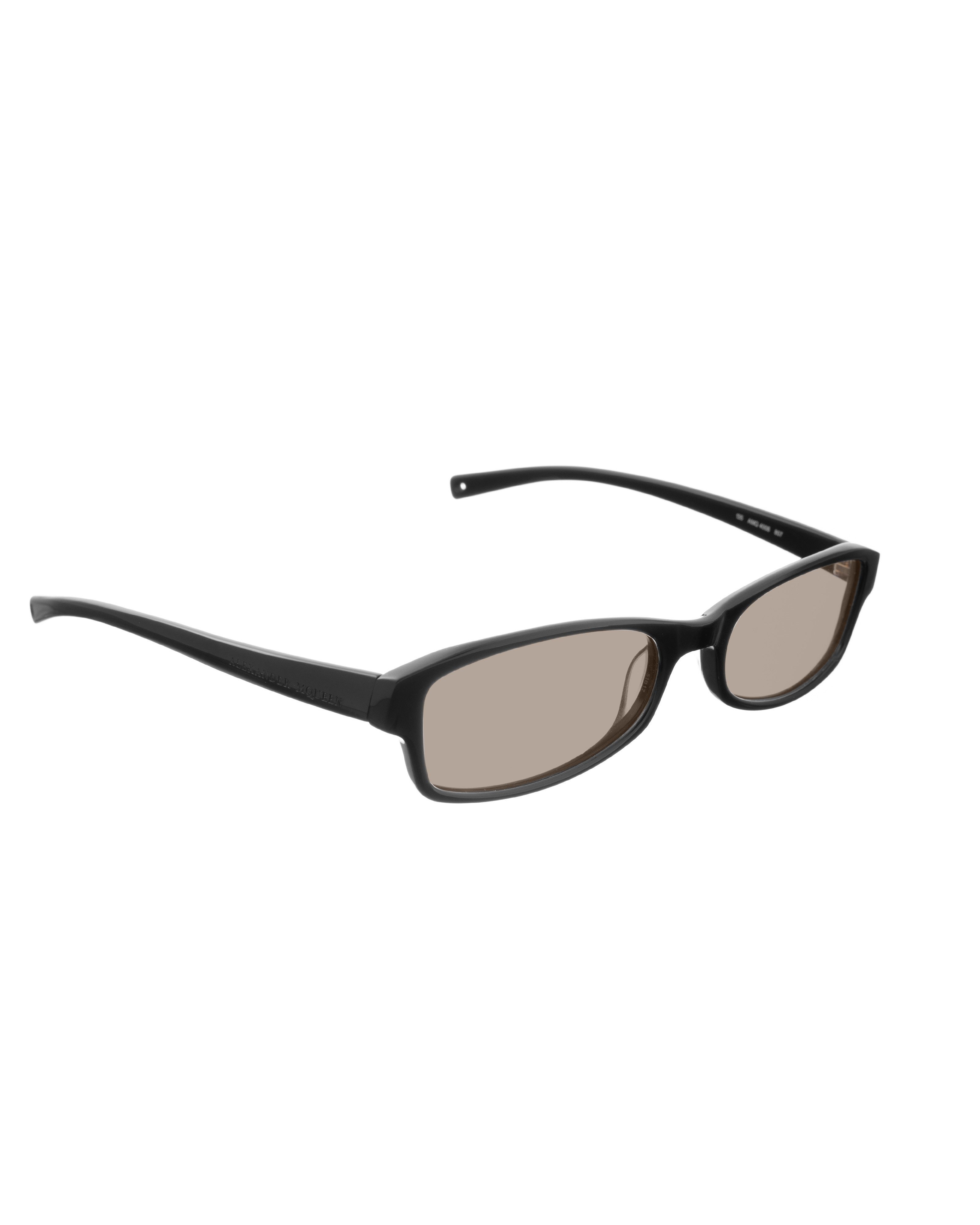Alexander McQueen Alexander McQueen '90s Black Classic Rectangle Sunglasses Size ONE SIZE - 3 Thumbnail