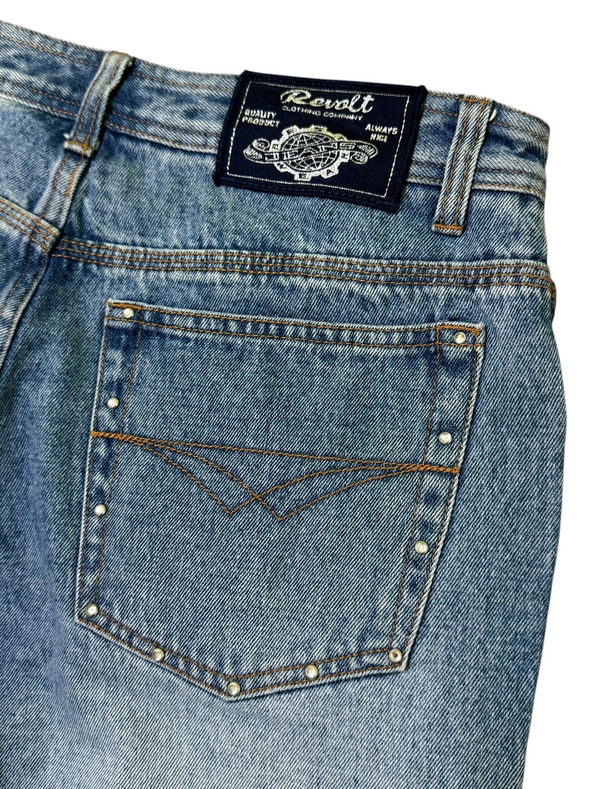 Hysteric Glamour × If Six Was Nine × Le Grande Bleu (L.G.B.) Flared REVOLT Studded Design Boot Cut Denim Size US 30 / EU 46 - 11 Thumbnail
