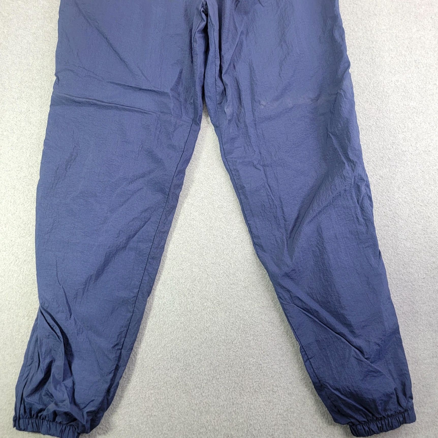 Nike Nike Pants Mens Large Blue Nylon Track Warm Up Jogger Lined Elastic Cuff Zip vtg Size US 33 - 2 Thumbnail