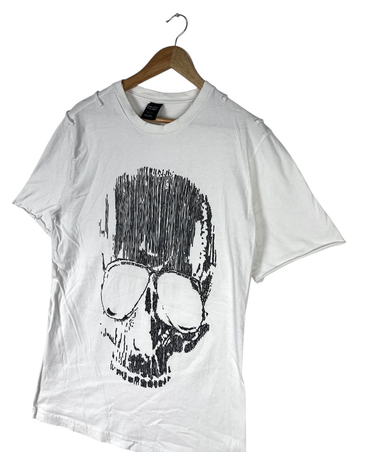 Number (N)ine Vintage Number Nine SS04 Dont Trick The Government Skull Tee Size US L / EU 52-54 / 3 - 3 Thumbnail