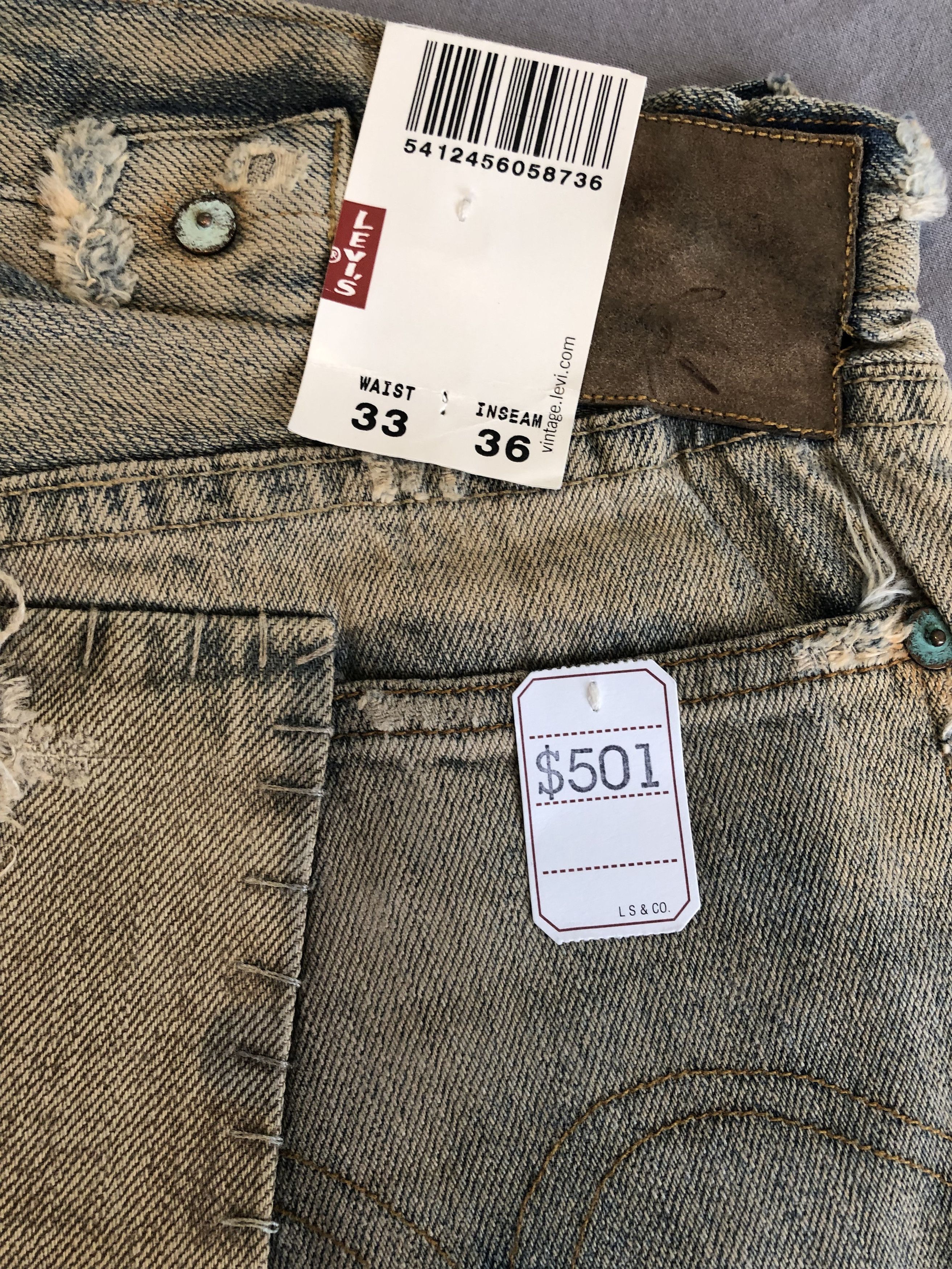 Levi's NWT 501xx "Homer Campbell" Celebration 1918 Jean Size US 30 / EU 46 - 8 Thumbnail