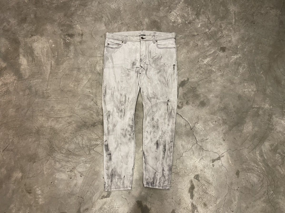 image of Saint Laurent Paris Saint Laurent - D02 M/sk- Lw Hand Painted Pants in Tie Dye, Men's (Size 34)