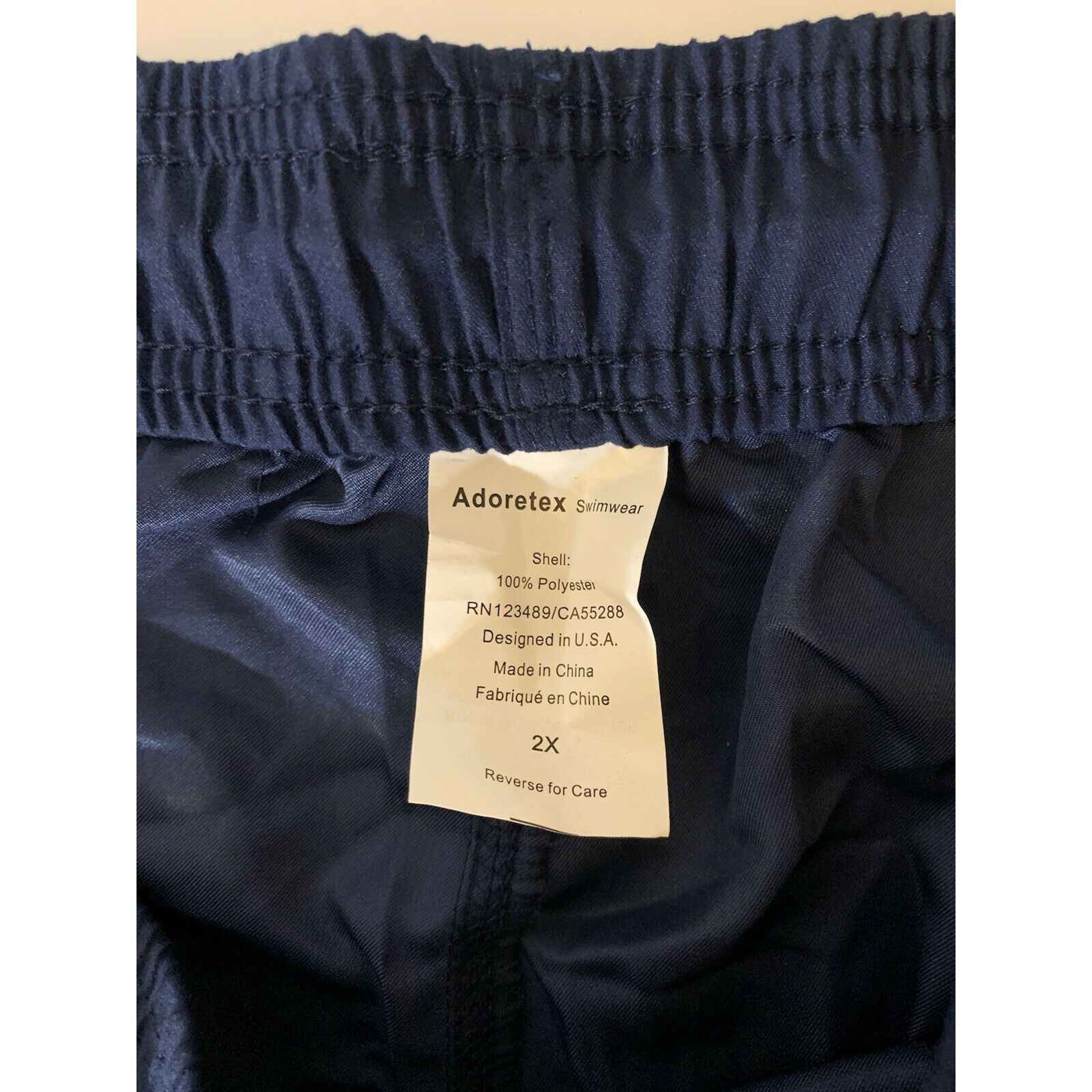 Other ADORETEX SWIMWEAR Men’s Sz 2XL Polyester Blue Swim Shorts Bo Size US 36 / EU 52 - 2 Thumbnail