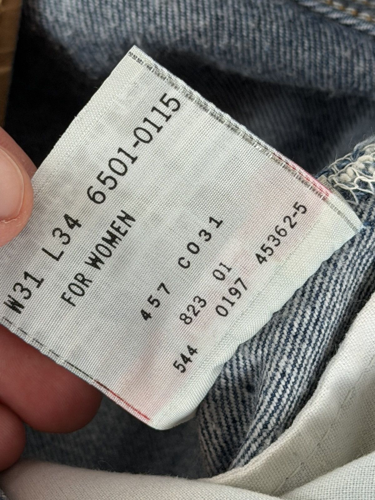 Levi's ‼️Vintage Levi’s Grey 501 Red Tab Denim Made in USA🇺🇸Jeans‼️ Size US 31 - 14 Thumbnail