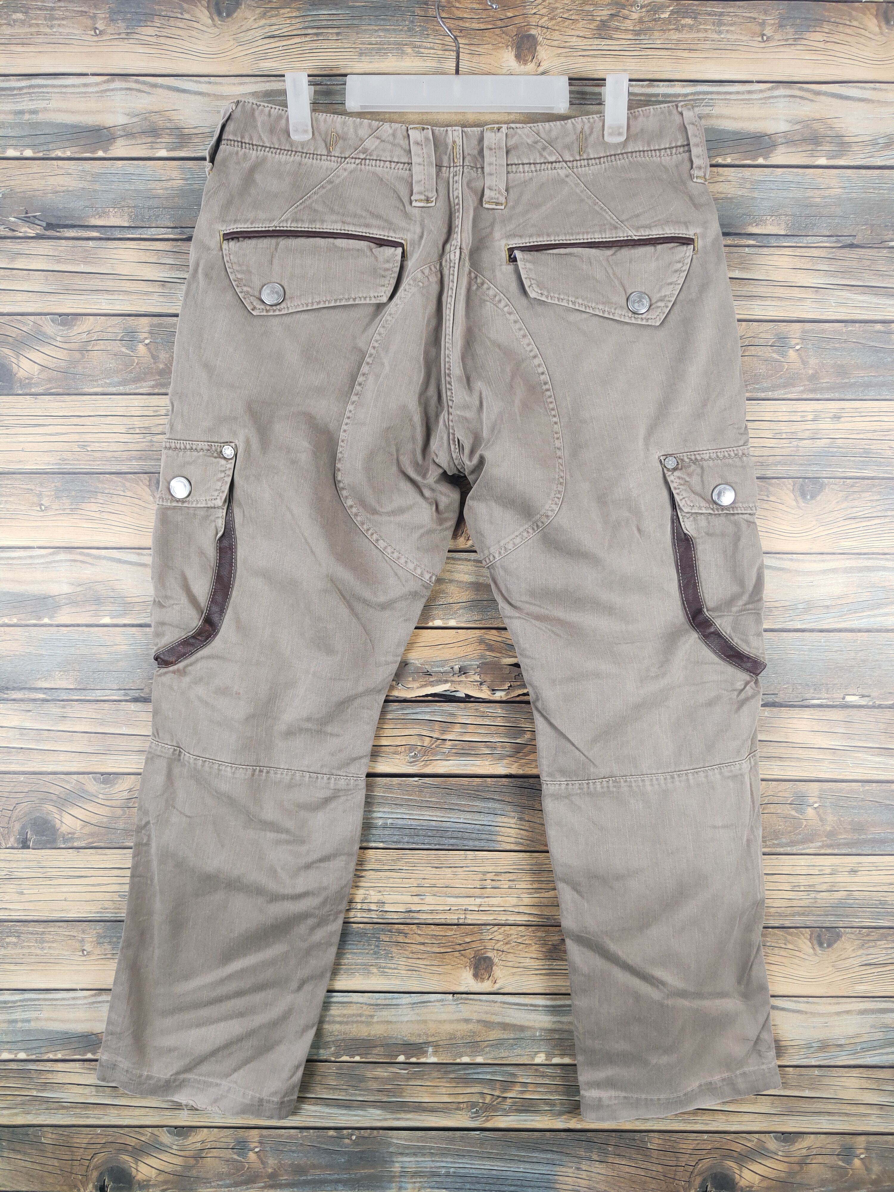 Edwin DLL Edwin Beige Multipocket Tactical Cargo Pants #722 Size US 33 - 7 Thumbnail