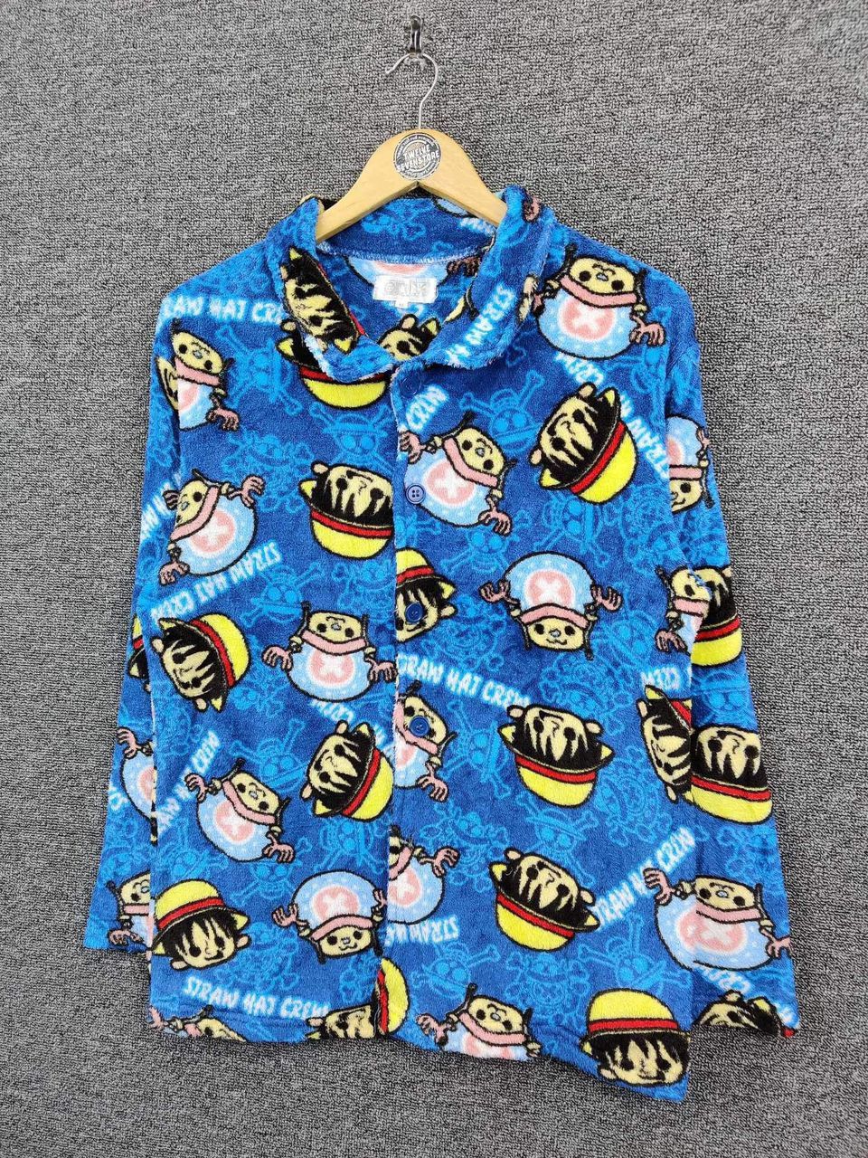 Cartoon Network Vintage One Piece Straw Hat Crew Fleece Shirt Size US M / EU 48-50 / 2 - 2 Thumbnail