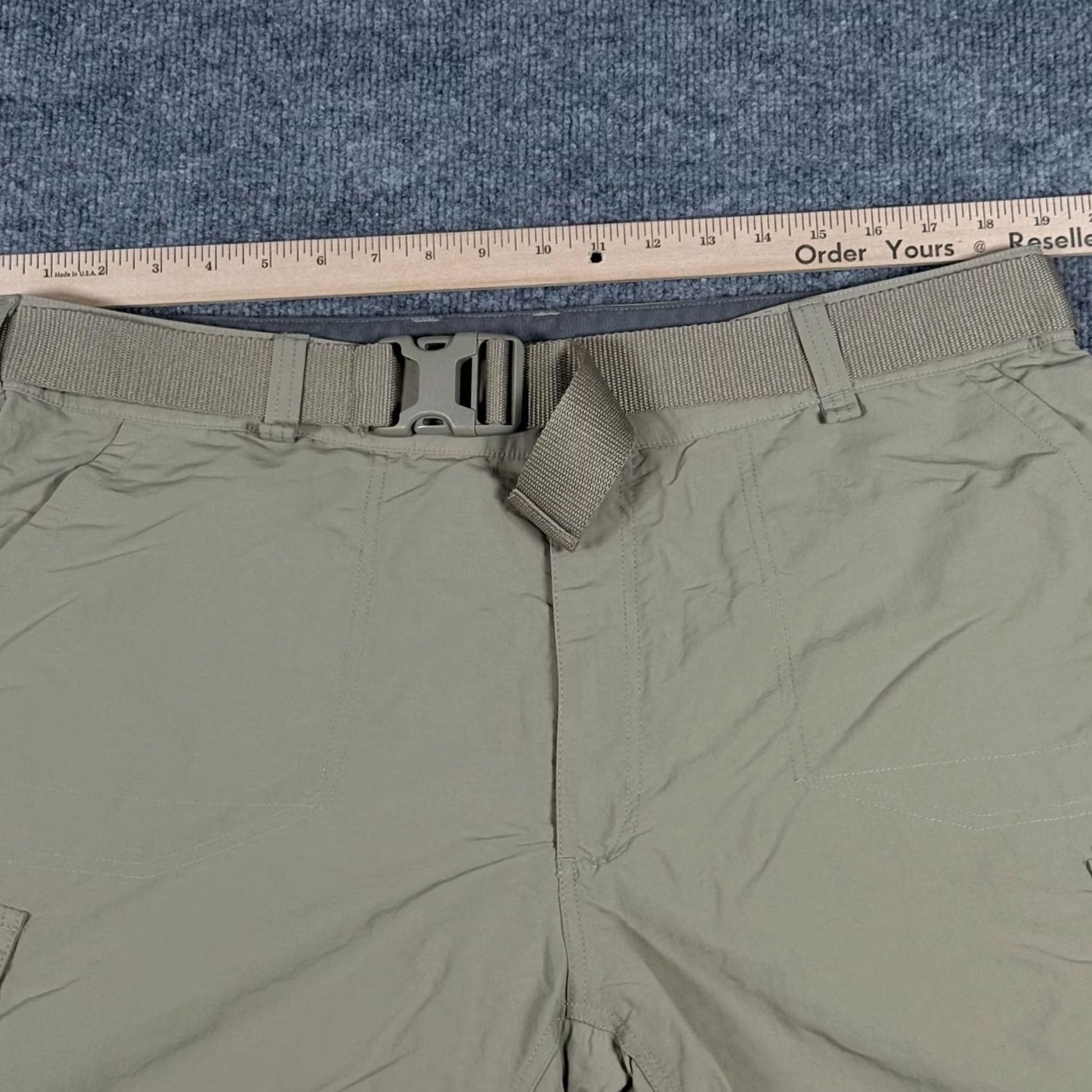 Vintage Cabela's Mens Cargo Shorts 38 Khaki Nylon Outdoor Hiking Belted Pockets Fishing Size US 38 / EU 54 - 4 Thumbnail