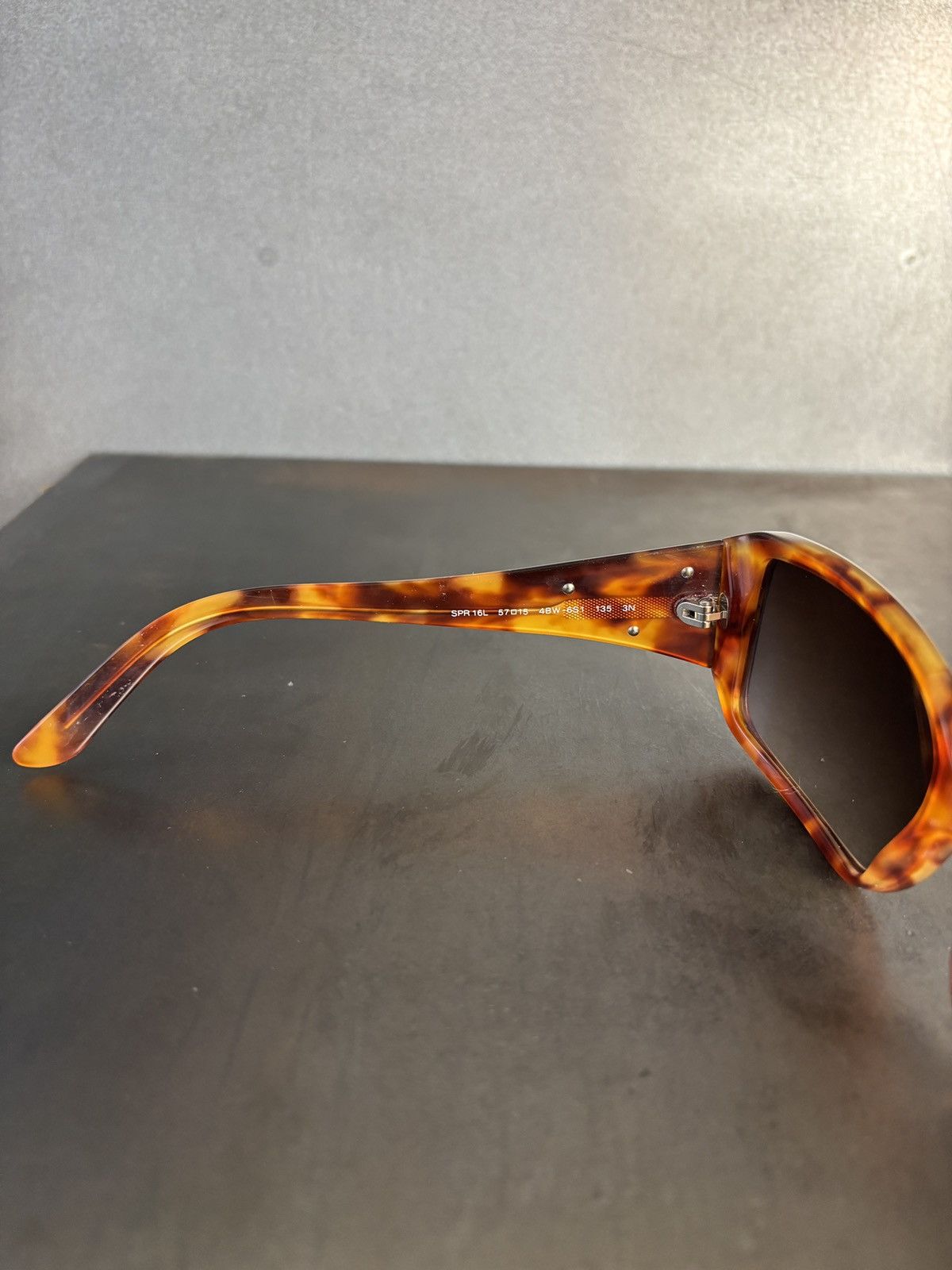 Prada Vintage Prada Sunglasses Triangle Logo SPR 16L 2009 Wayfarer Size ONE SIZE - 12 Thumbnail