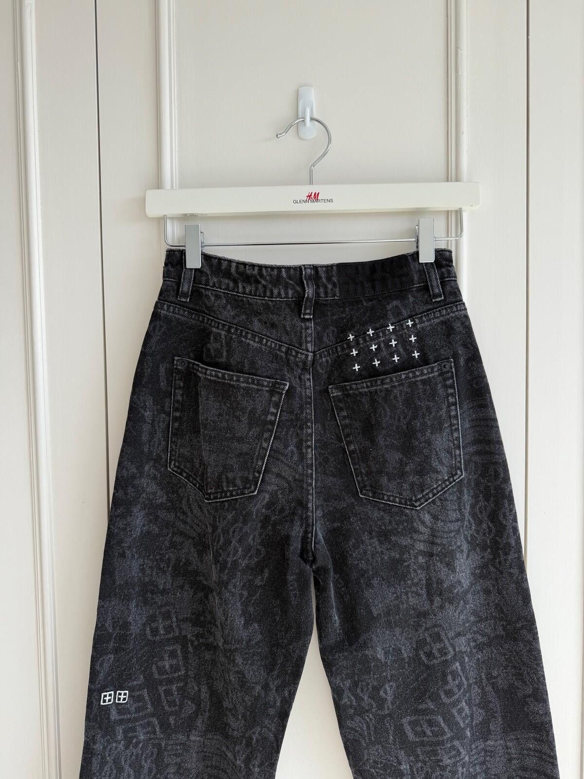 Ksubi new ksubi womens denim jeans playback black print grey 26 8 Size 26" / US 2 / IT 38 - 6 Thumbnail