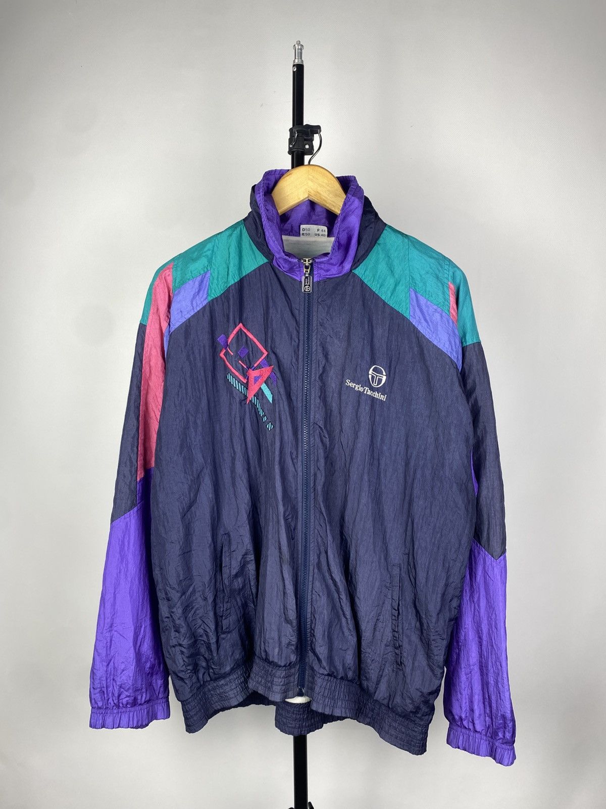 Sergio Tacchini × Vintage Vintage 90s Sergio Tacchini Lightweight Jacket Size US M / EU 48-50 / 2 - 1 Thumbnail