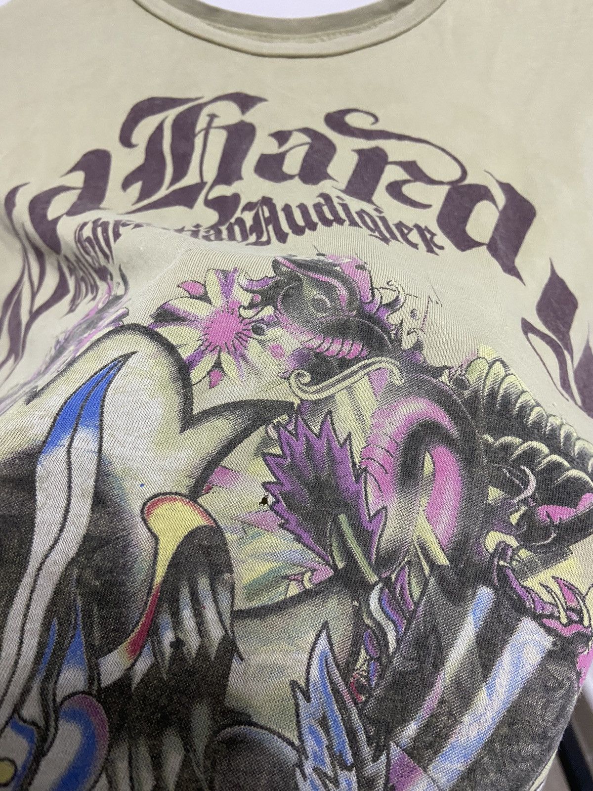 Christian Audigier × Ed Hardy × Vintage Ed hardy big logo t shirt tattoo Y2K vintage Size US S / EU 44-46 / 1 - 9 Thumbnail