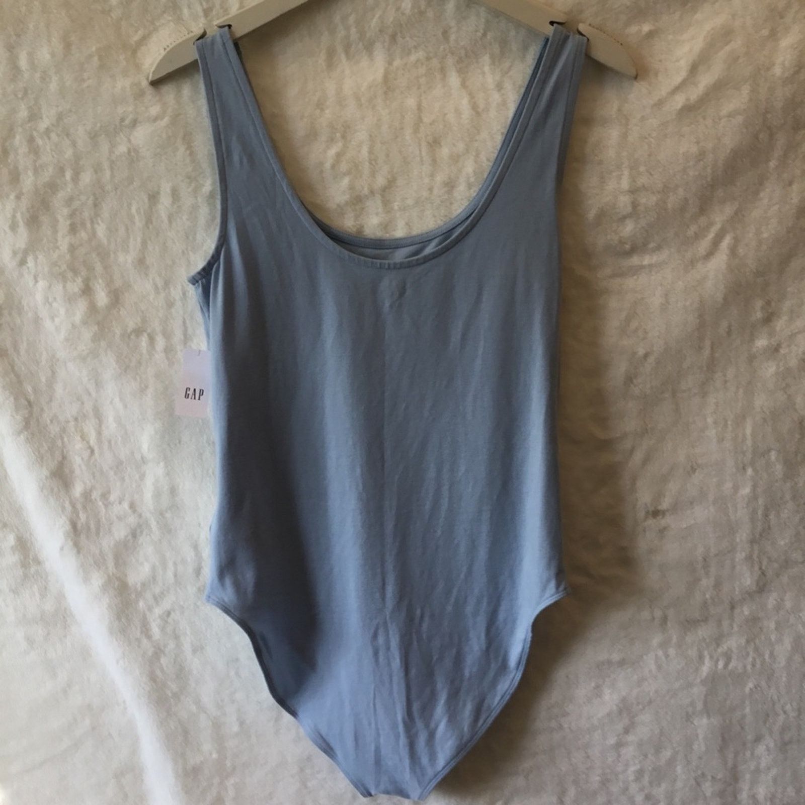 Gap Gap Baby Blue Snap Button Closure Bodysuit Size M / US 6-8 / IT 42-44 - 4 Thumbnail