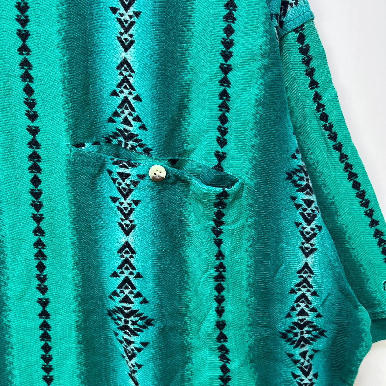 Wrangler Vintage 90s Wrangler Western Aztec Polo Shirt 2XL Size US XXL / EU 58 / 5 - 3 Thumbnail