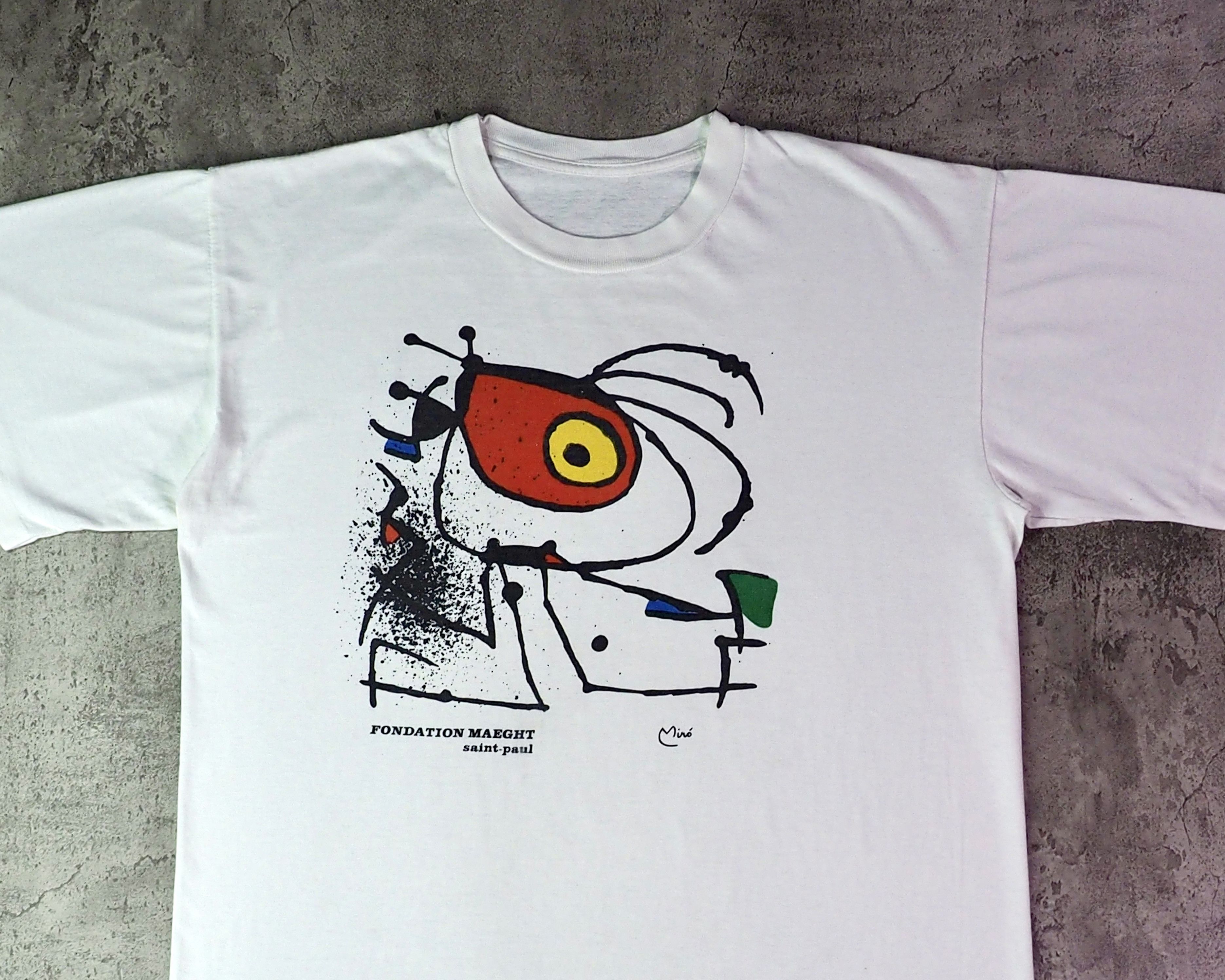 Vintage Vintage 1990s Joan Miro Fondation Maeght Saint-Paul Shirt L Size US L / EU 52-54 / 3 - 2 Thumbnail