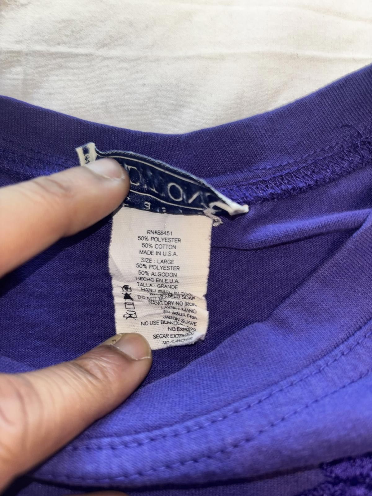 Basic Editions Vintage Basic Editions Purple T-Shirt Size L / US 10 / IT 46 - 5 Thumbnail