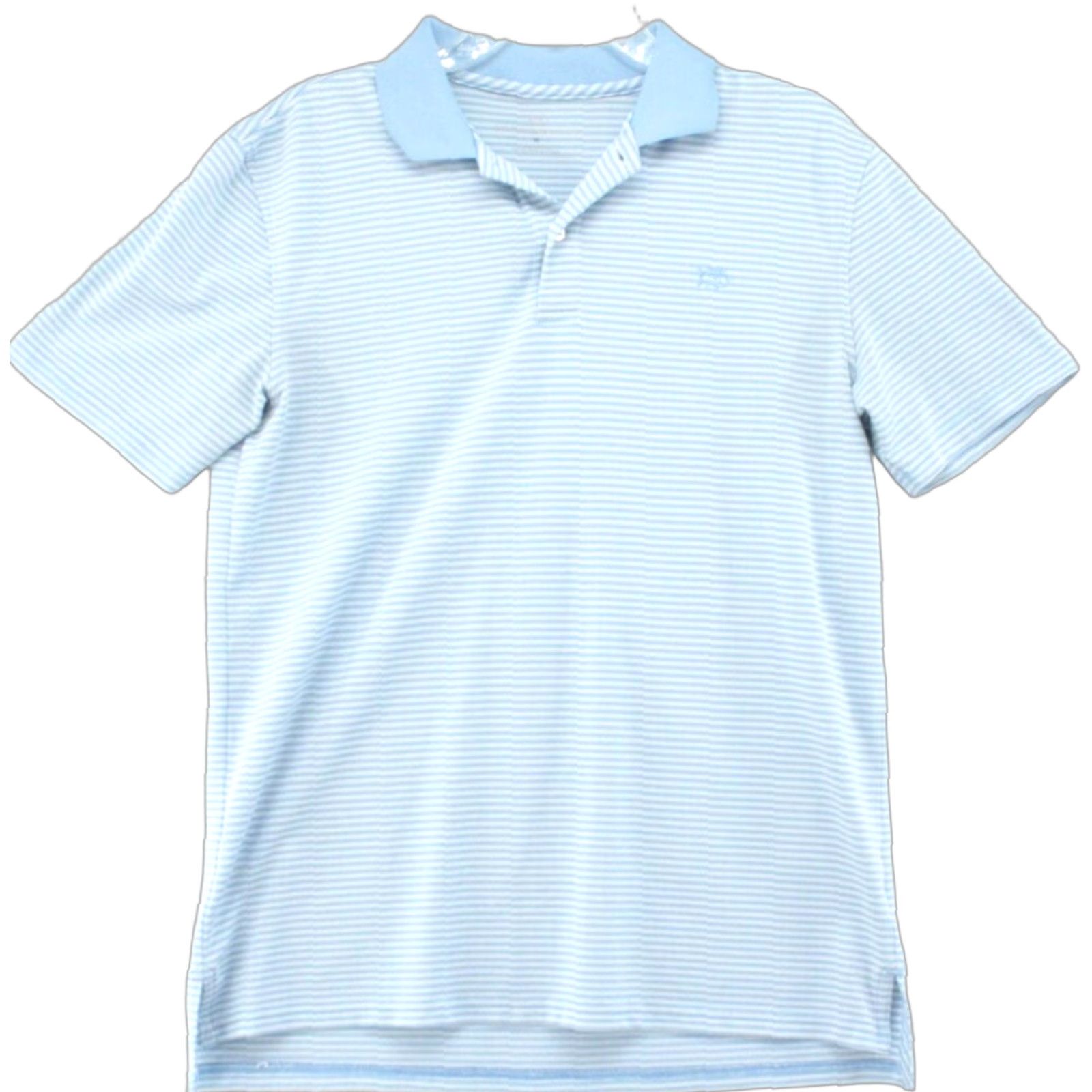 Southern Tide Southern Tide Shirt Size 6 Blue Striped Short Sleeve Polo Top Womens Size L / US 10 / IT 46 - 1 Thumbnail