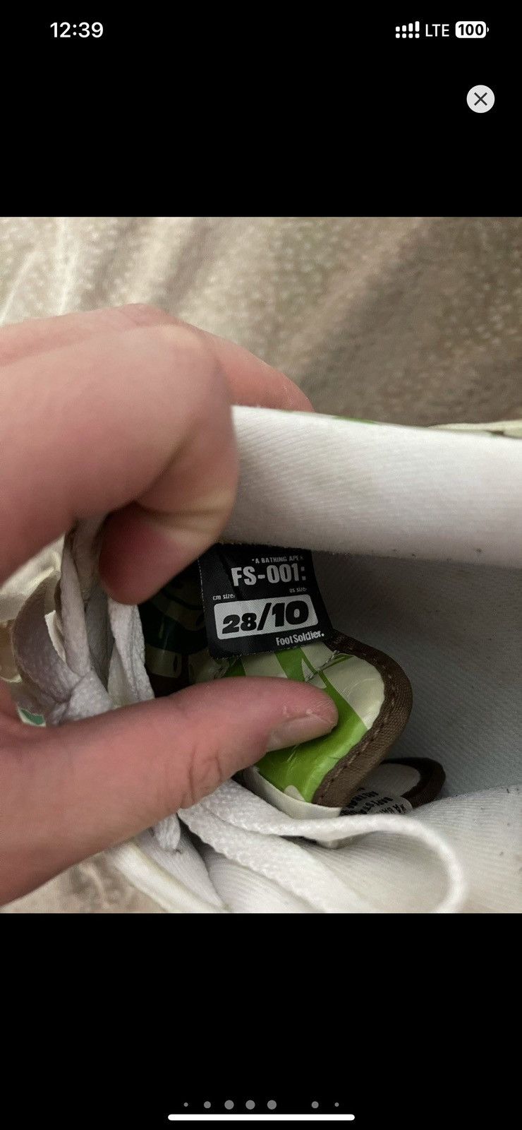 Bape Bape Bapesta Vintage Baby Milo Green Camo Sneakers Size US 10 / EU 43 - 9 Thumbnail
