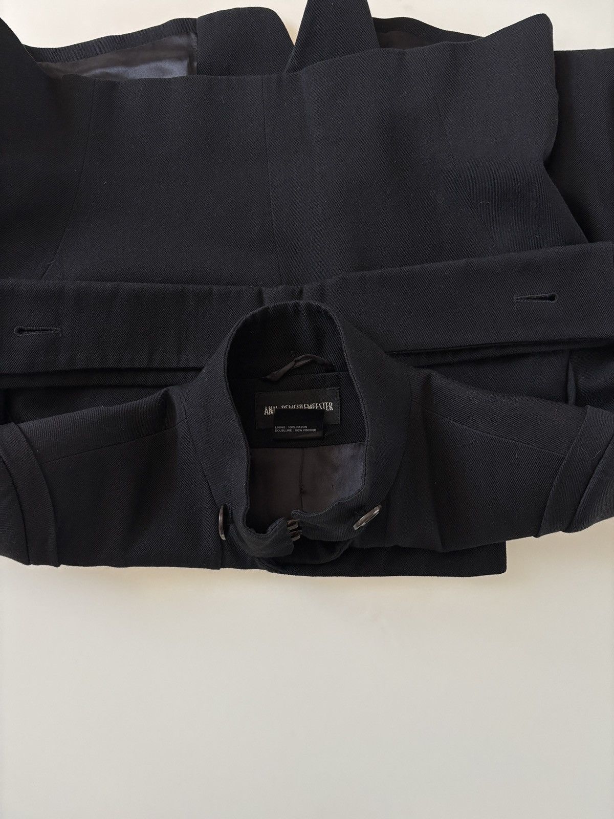 Ann Demeulemeester Ann Demeulemeester AW03 Asymmetrical Fencing Jacket Size US S / EU 44-46 / 1 - 14 Thumbnail