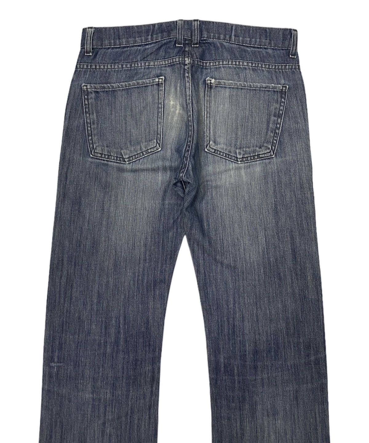 Japanese Brand 🔥Made In USA Heritage 1981 Distressed Denim Jeans Size US 34 / EU 50 - 6 Thumbnail