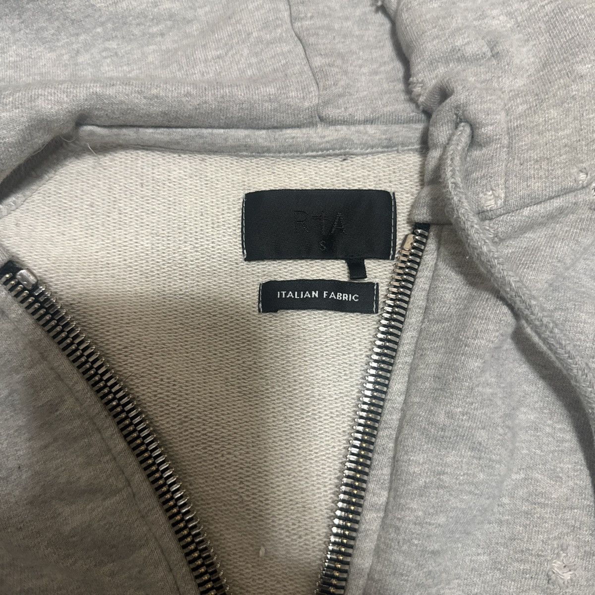 Rta GREY Rta DISTRESSED ZIP HOODIE Size US S / EU 44-46 / 1 - 3 Thumbnail