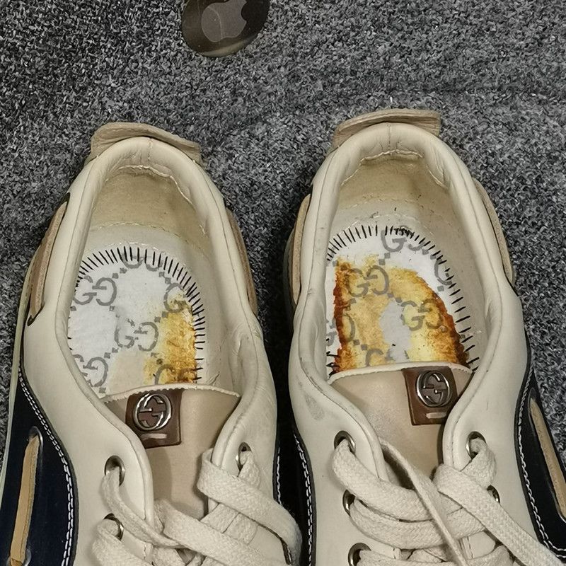 Gucci Gucci Casual Lace-Up Sneakers in Khaki - Size US 8 / EU 41 - 7 Thumbnail