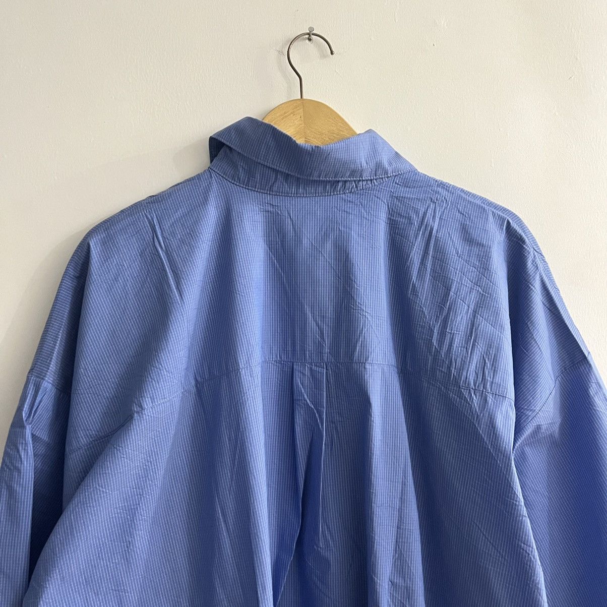 Issey Miyake La mer mamaison - Blue oversized ss button up short Size US XL / EU 56 / 4 - 8 Thumbnail