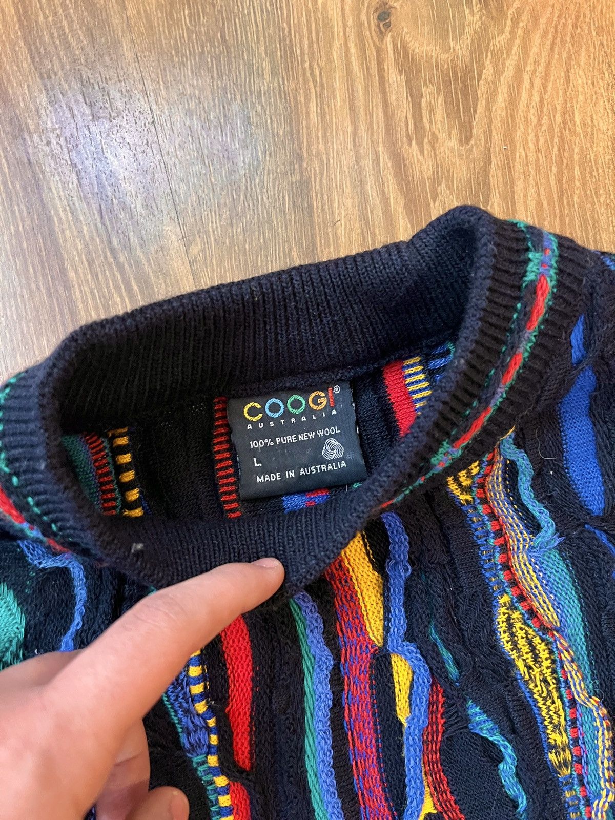 Coogi Rare Coogi 3D Knit / Sweater (Black/Blue/Red/Yellow) Size US M / EU 48-50 / 2 - 10 Thumbnail