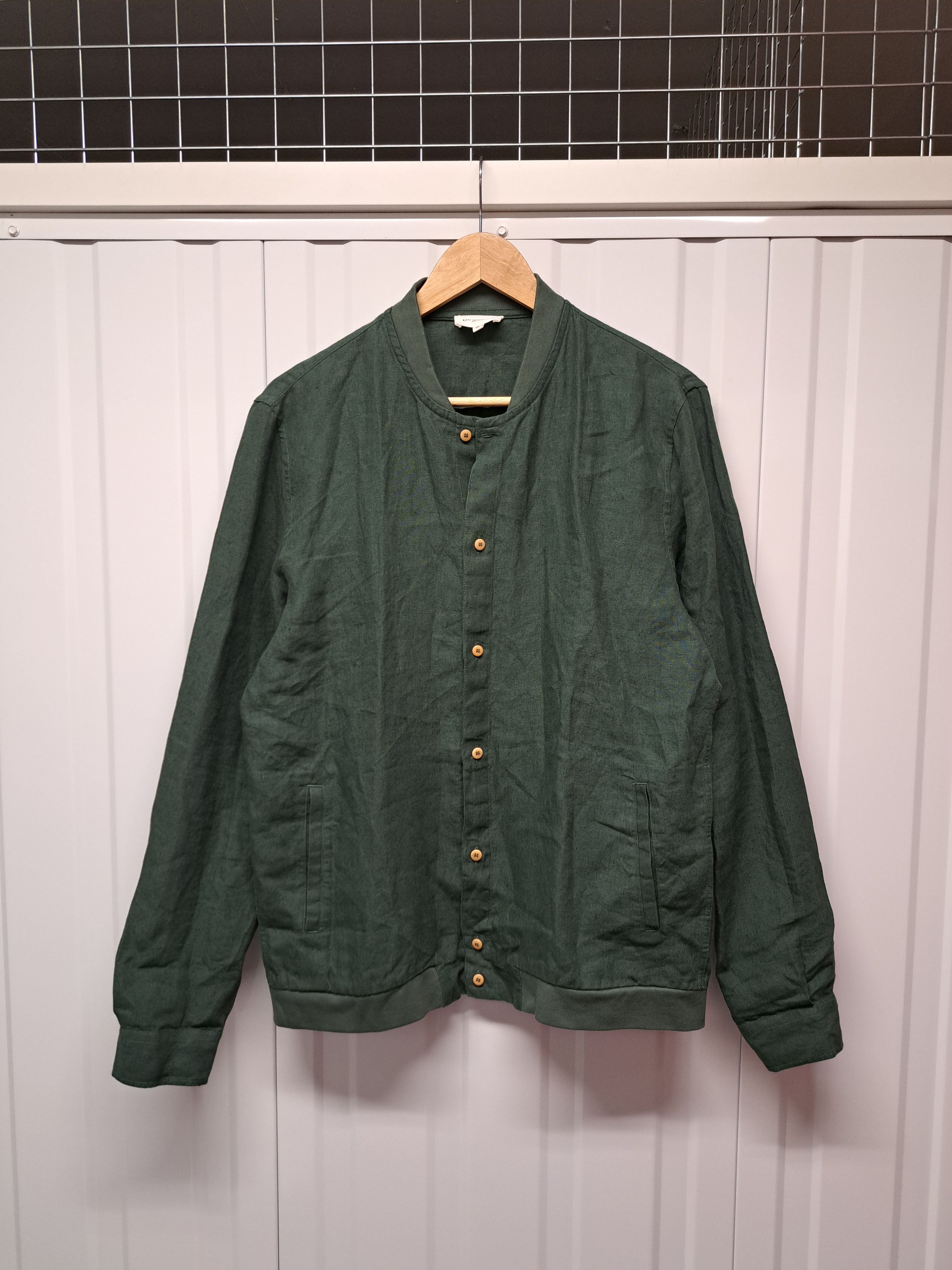 Other Octobre Editions 100% Linen Button Bomber Jacket Old Money Size US M / EU 48-50 / 2 - 1 Thumbnail