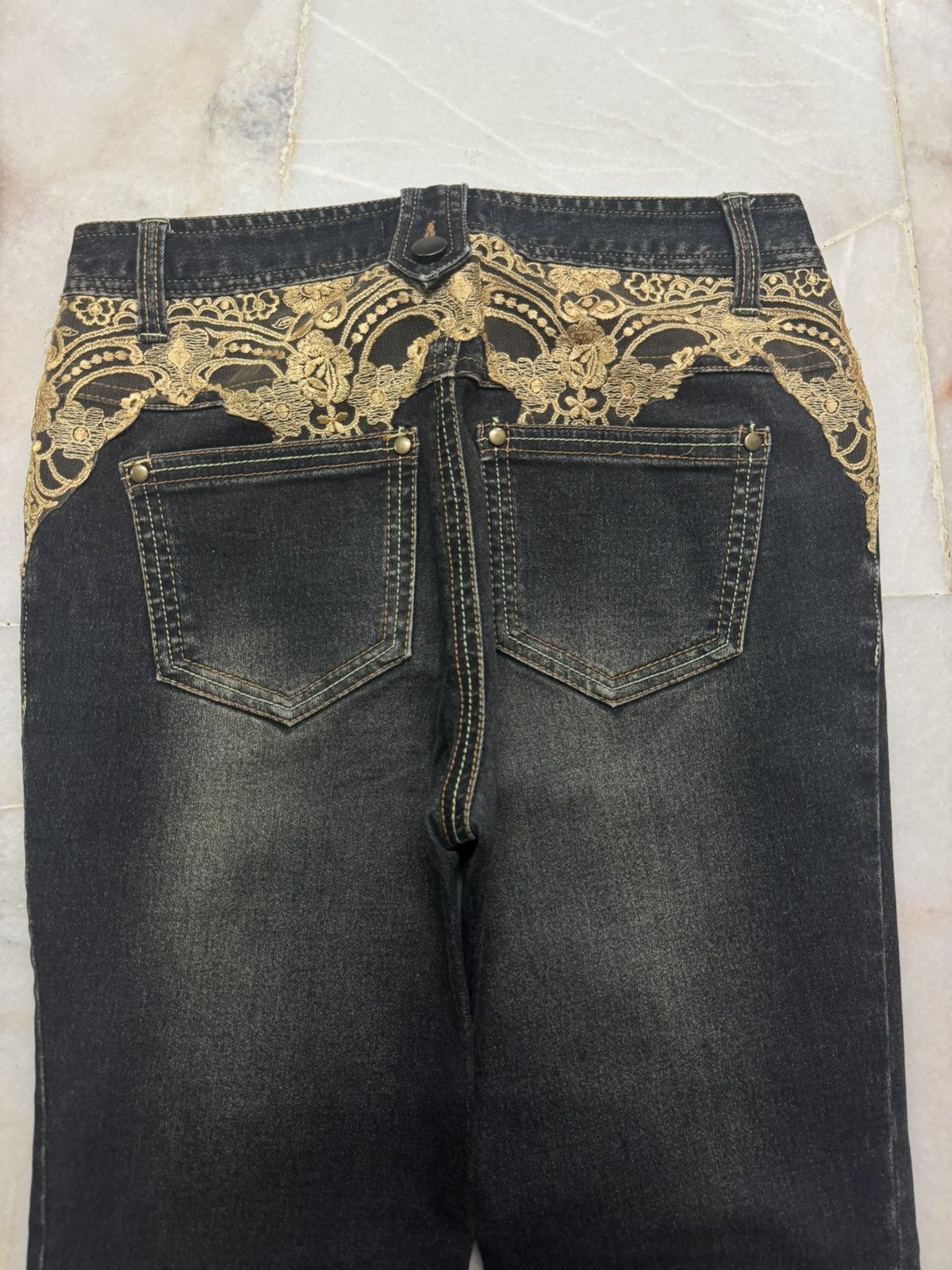 Tornado Mart flared darkwash archive japanese denim Size US 28 / EU 44 - 14 Thumbnail
