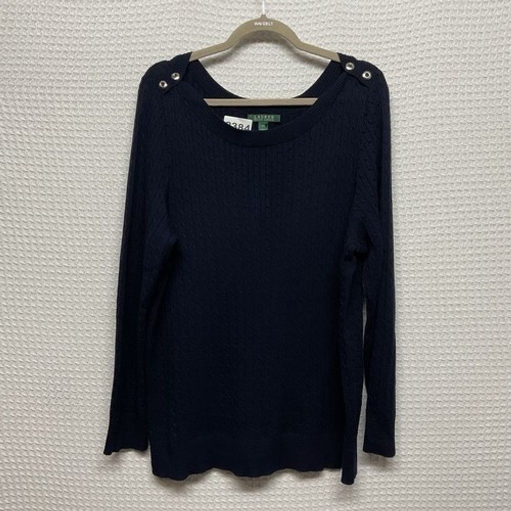 Lauren Ralph Lauren Lauren Ralph Lauren Cable Knit RoundNeck Sweater Women 2X Size ONE SIZE - 6 Thumbnail