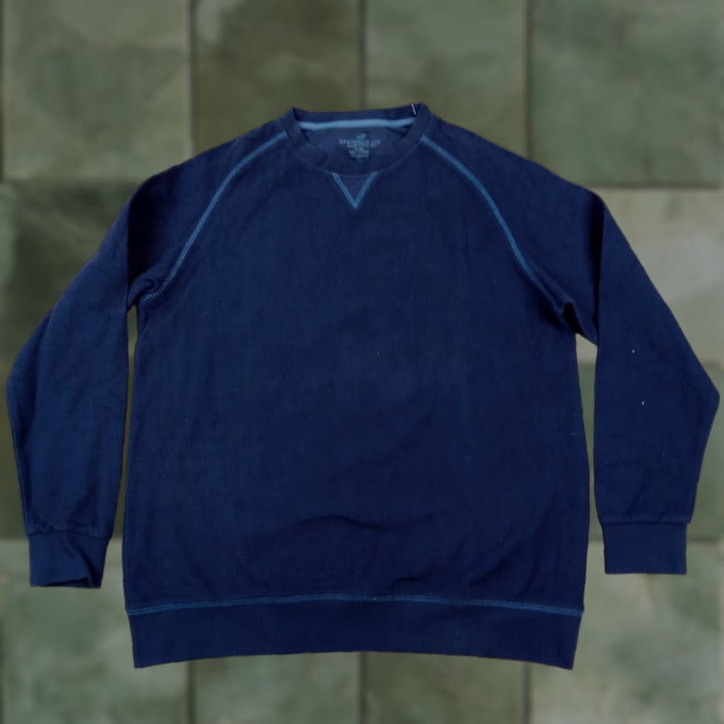 Vintage Caribbean Joe Sweater Pullover Mens Medium Blue Long Sleeve Casual Golf Walking Size US M / EU 48-50 / 2 - 1 Thumbnail
