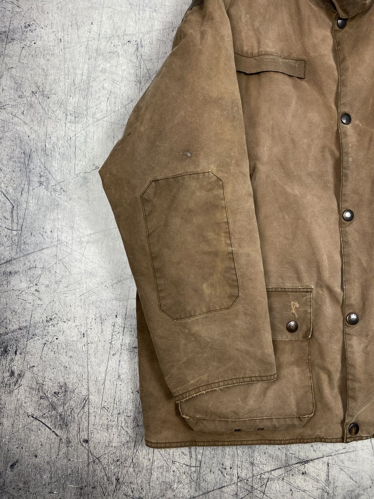 Barbour Barbour Bushman Waxed Jacket Brown Distressed Workwear Size US XXL / EU 58 / 5 - 11 Thumbnail