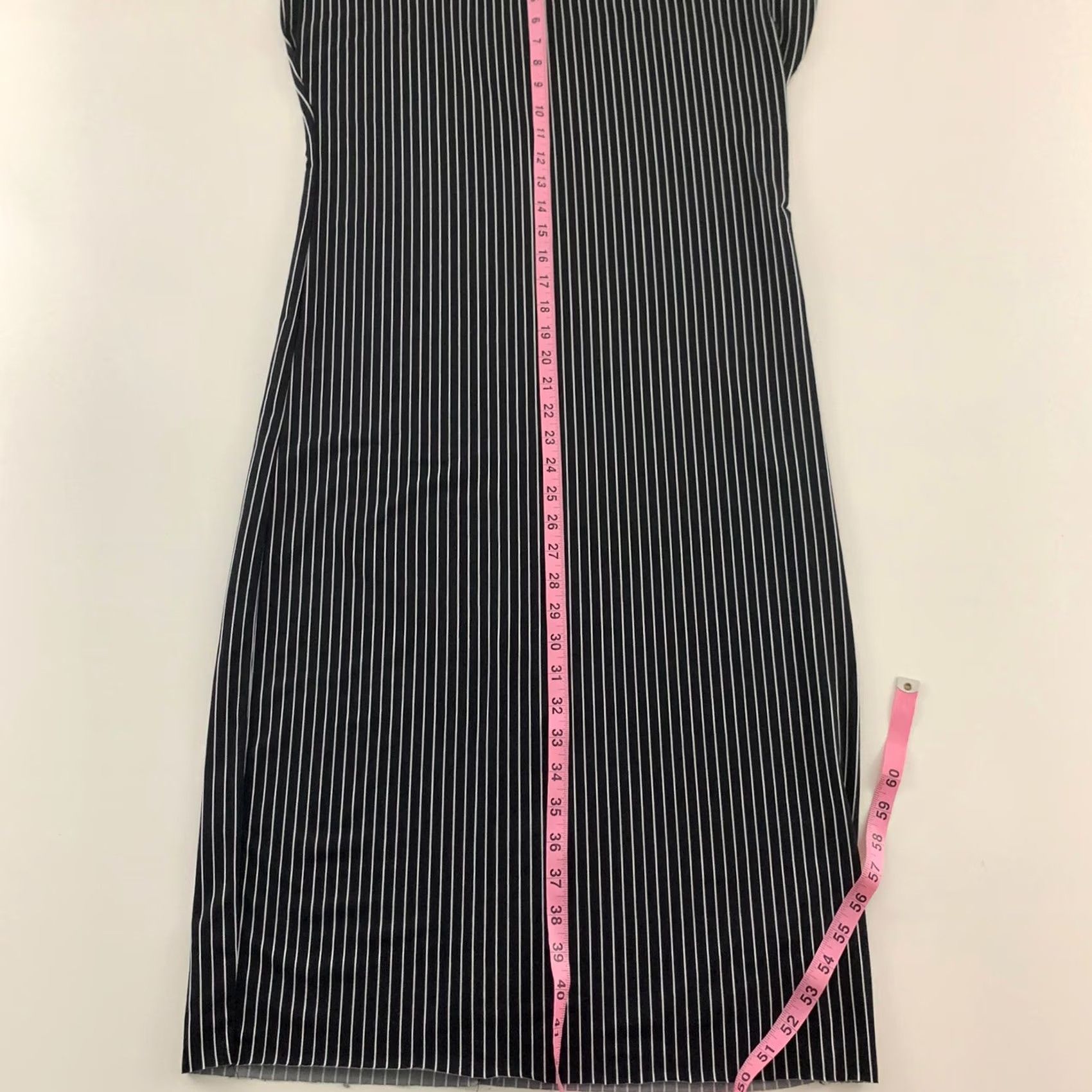 Vintage PaoLino Sleeveless Striped Pencil Dress Women's M/L Black White Size M / US 6-8 / IT 42-44 - 4 Thumbnail
