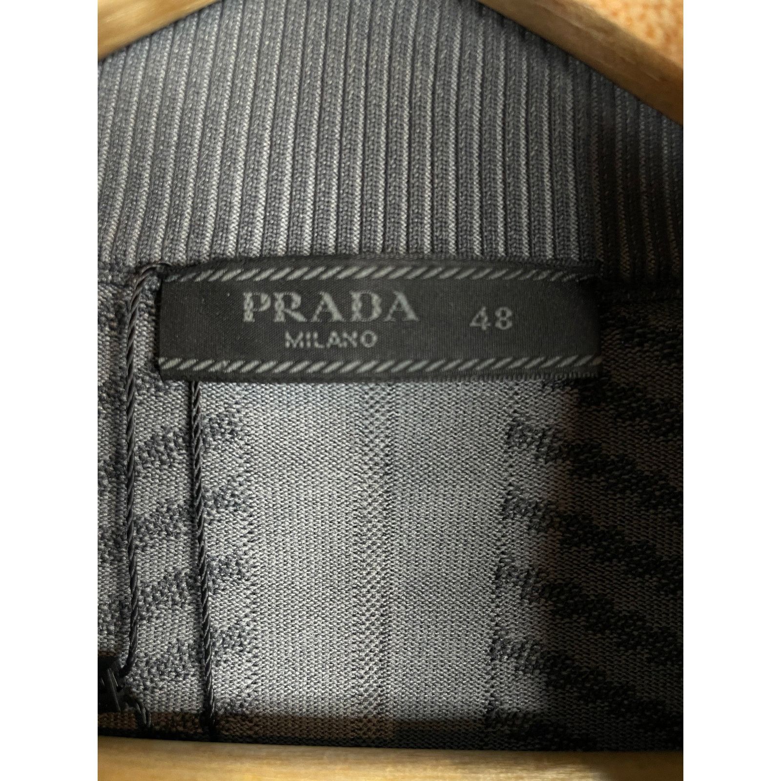 Prada Prada Tech Knit Grey & Green Cardigan Size US M / EU 48-50 / 2 - 3 Thumbnail