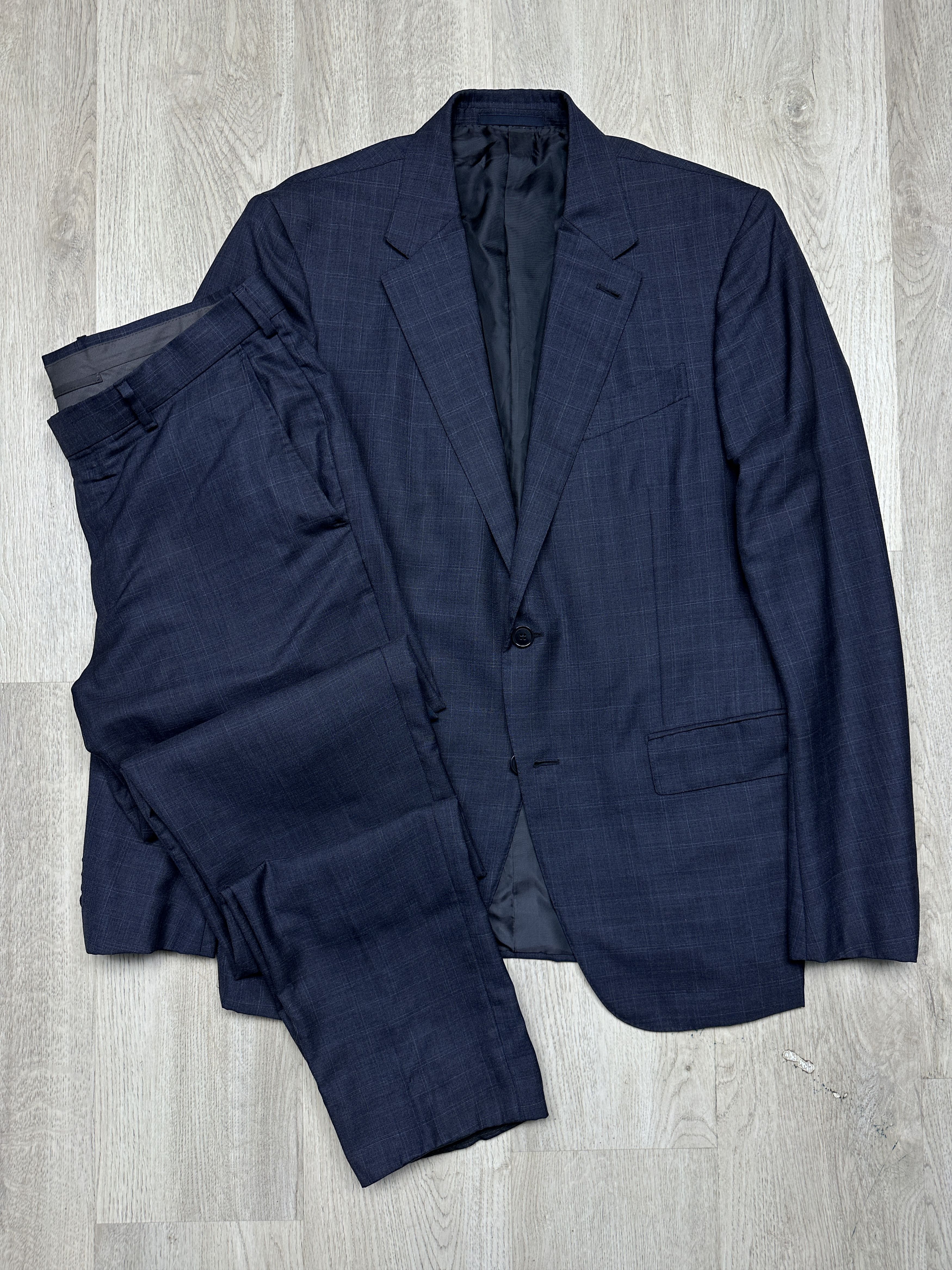 Ermenegildo Zegna Ermenegildo Zegna Mens Wool Silk Suit Blazer + Pants Size 42R - 1 Thumbnail