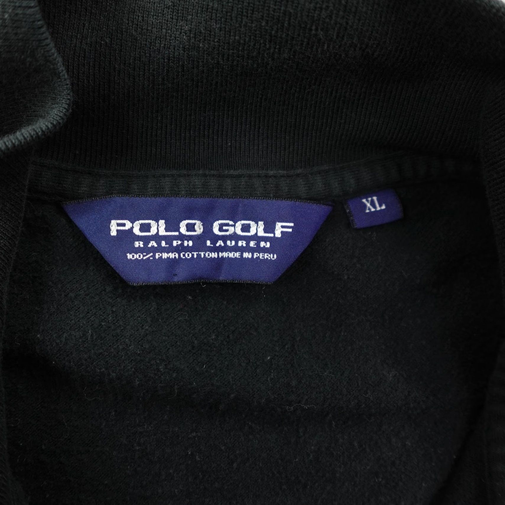 Polo Ralph Lauren VINTAGE Polo Ralph Lauren Sweater Vest Mens XL Black Full Zip Pima Cotton Golf - Mock Neck, Knit, Solid, Logo, Pockets - Casual Mens XL Size US XL / EU 56 / 4 - 7 Thumbnail