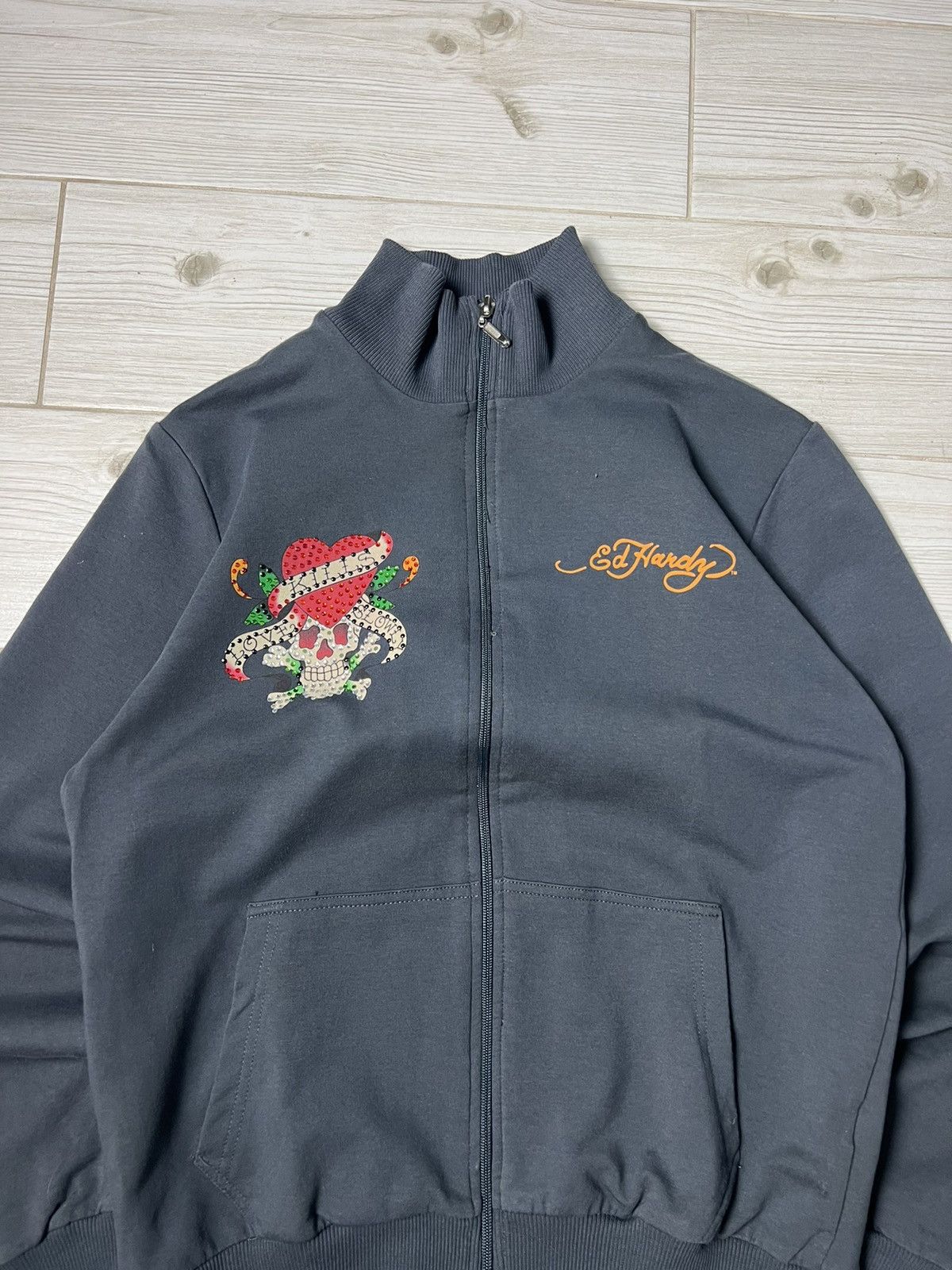 Ed Hardy Ed hardy Zip Hoodie Christian Audigier Rare Logo Best Price Size M / US 6-8 / IT 42-44 - 4 Thumbnail