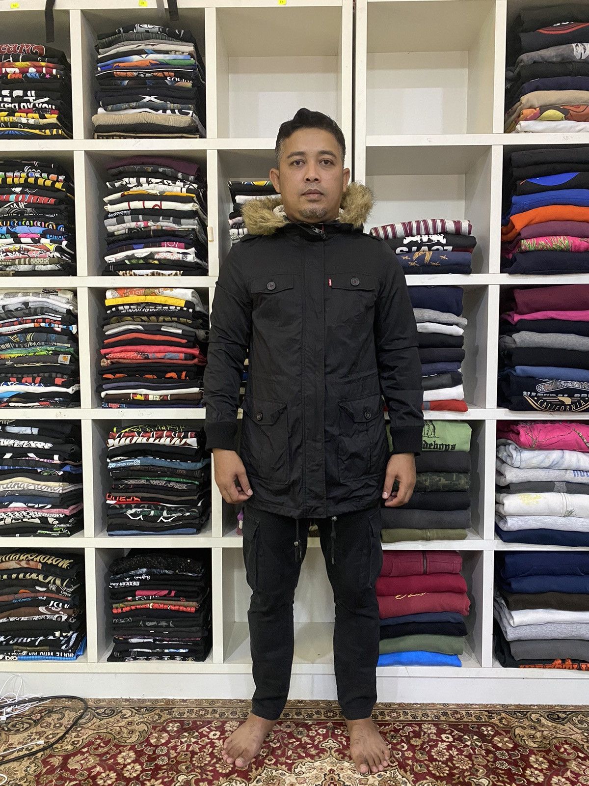 If Six Was Nine × Levi's Levis Fur Parka Jacket Size US M / EU 48-50 / 2 - 20 Thumbnail