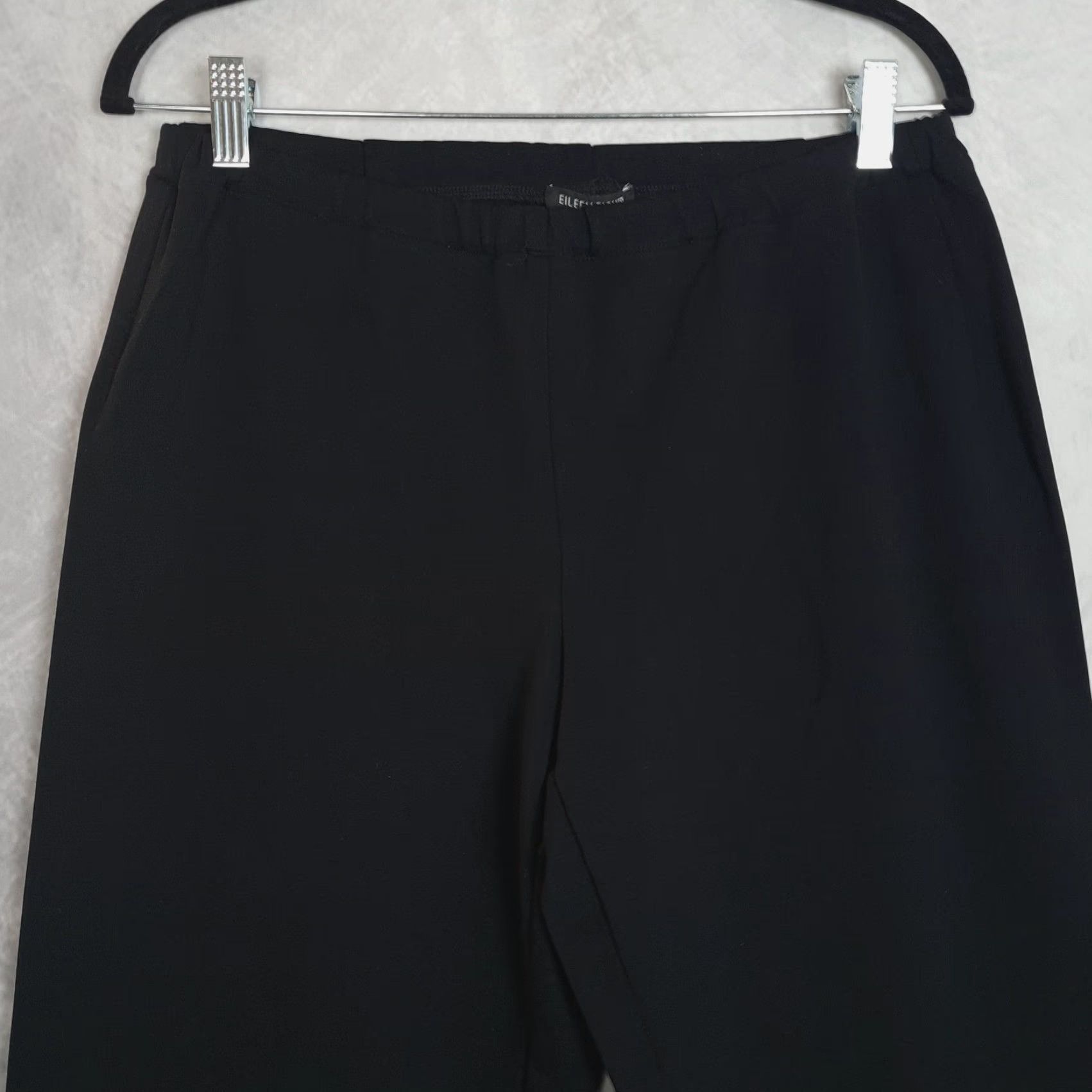 Eileen Fisher Eileen Fisher Pants Womens Medium Black Stretch Pull On Dressy Knit Size 32" / US 10 / IT 46 - 2 Thumbnail