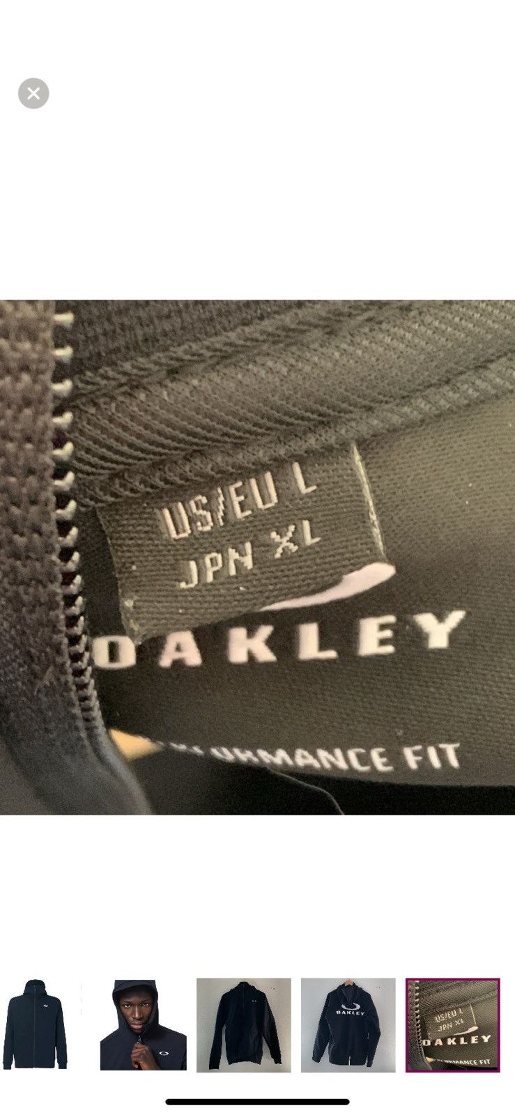 Oakley OAKLEY HAT HOODED JACKET SIZE LARGE Size US L / EU 52-54 / 3 - 5 Thumbnail