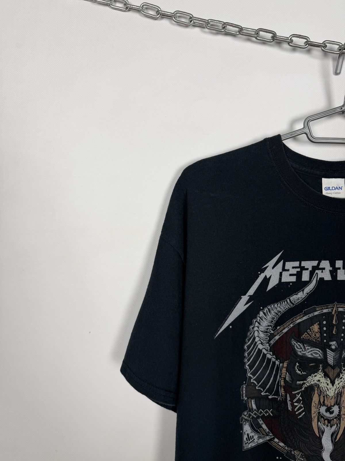 Metallica Men’s Metallica Viking Logo Rock Band T-Shirt Vintage Tee XL Size US XL / EU 56 / 4 - 3 Thumbnail