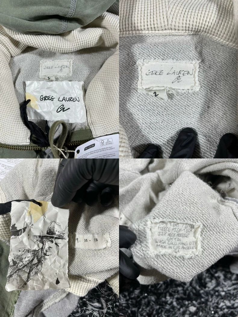 Greg Lauren greg lauren Military fabric patchwork hoodie 2506-Nextarrow Size US S / EU 44-46 / 1 - 10 Thumbnail