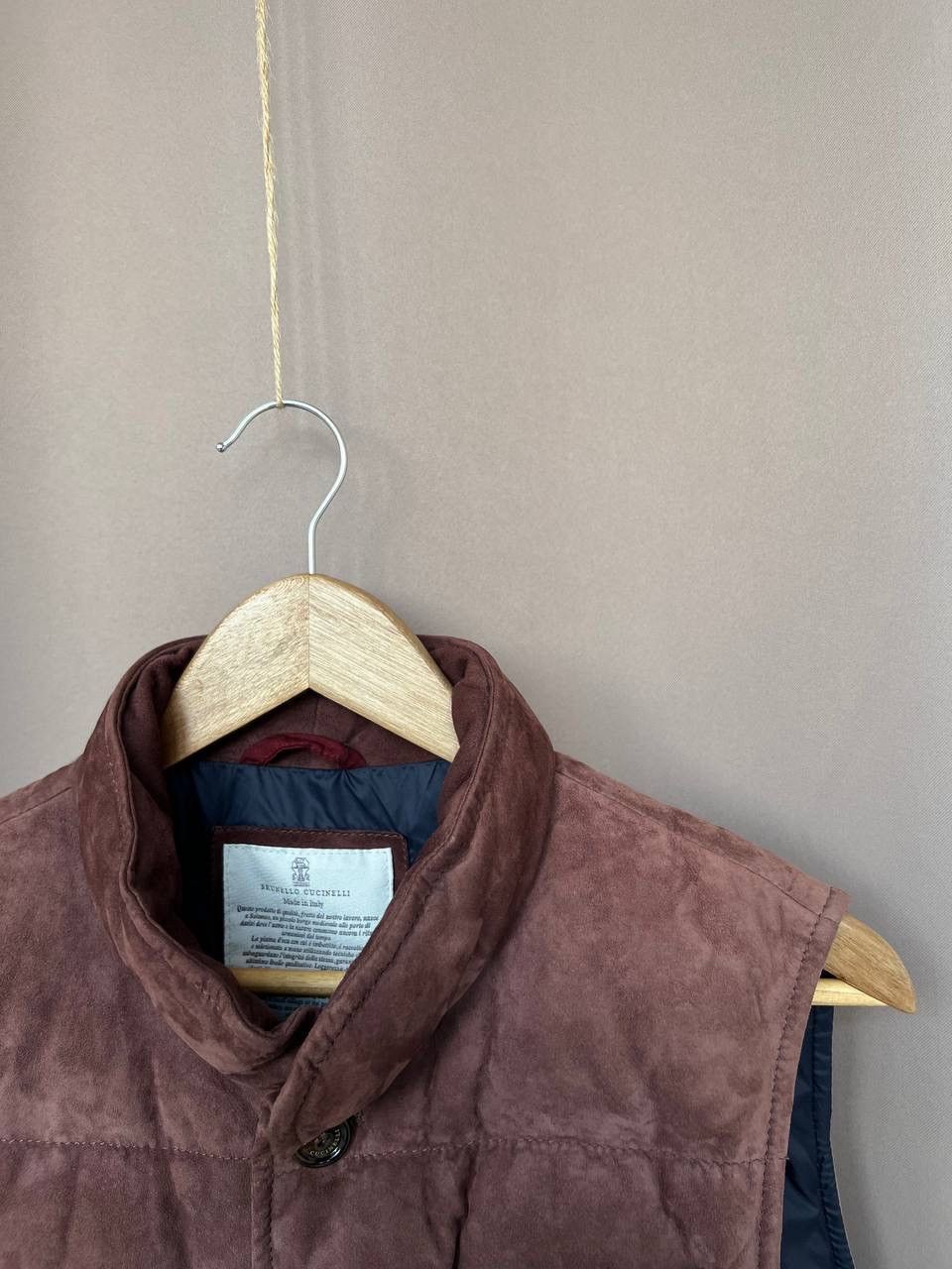 Brunello Cucinelli RRP $3745 Brunello Cucinelli Suede Vest Luxury Mens Size S Size US S / EU 44-46 / 1 - 6 Thumbnail