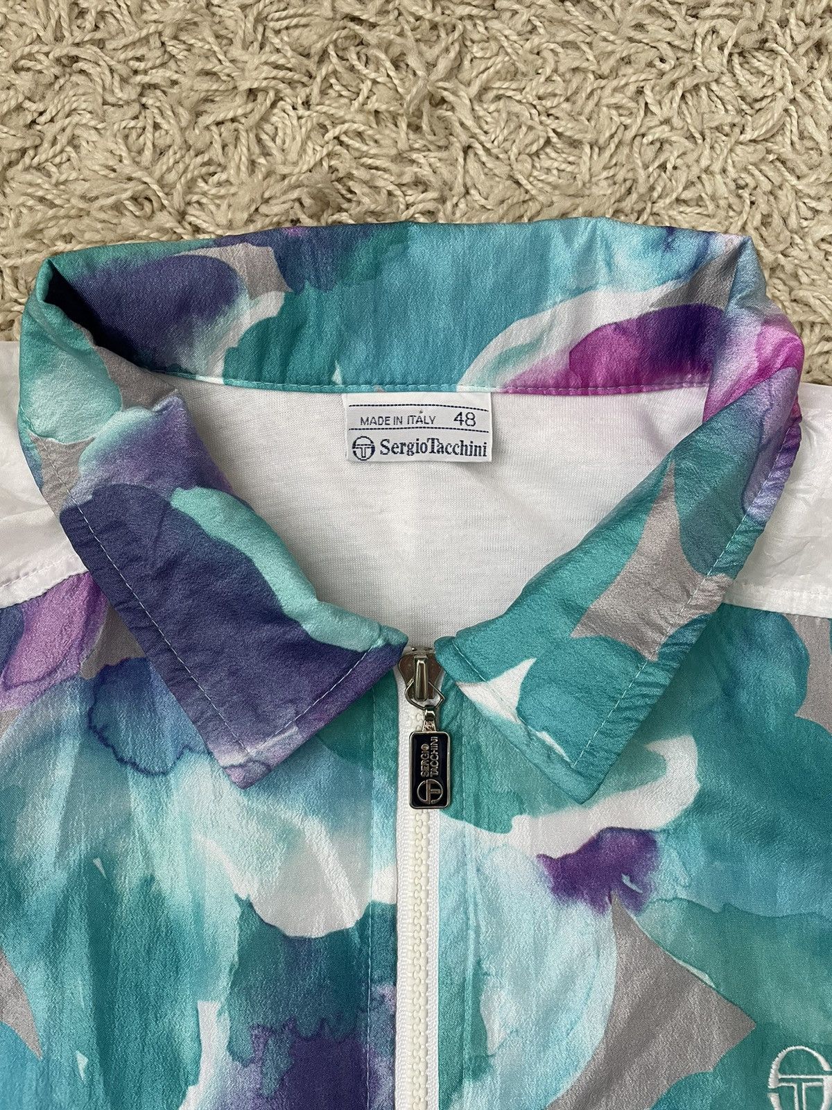 Sergio Tacchini Vintage Sergio Tacchini flower track jacket Size US M / EU 48-50 / 2 - 3 Thumbnail