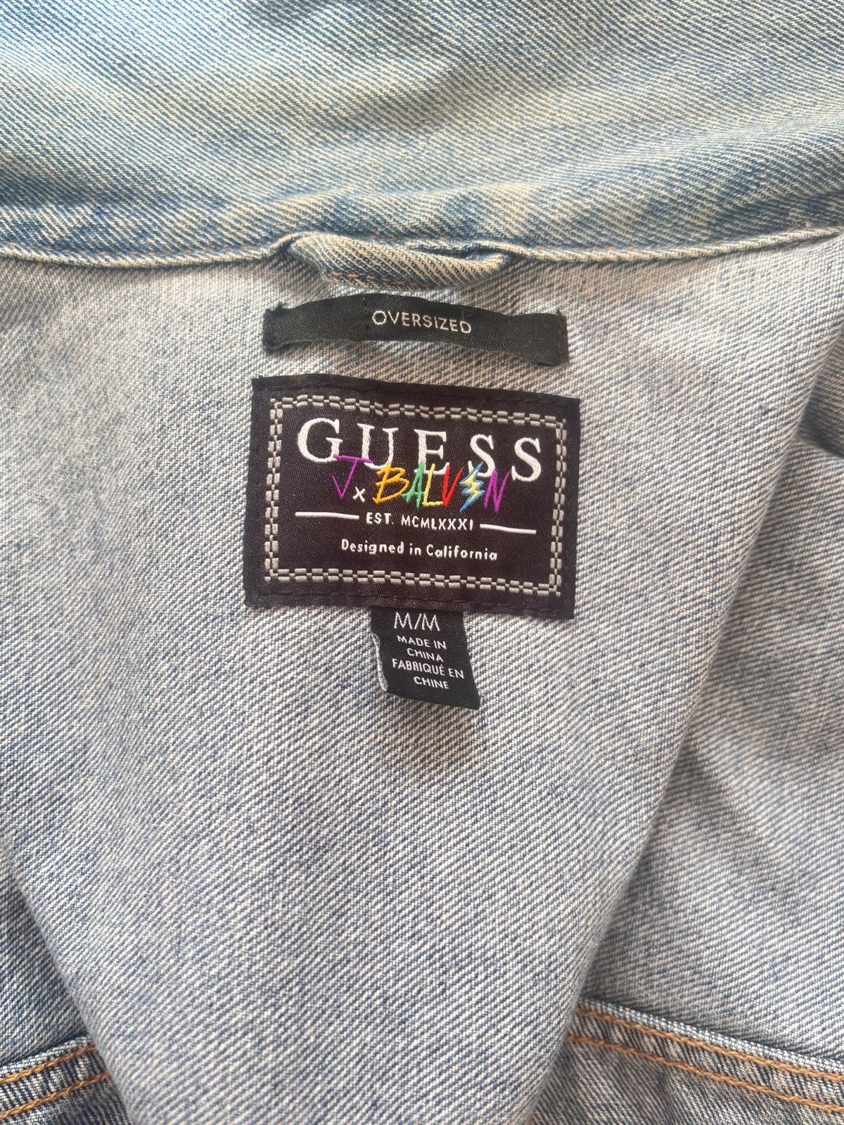 Guess × J Balvin Guess X J Balvin Oversized Denim Jacket Size US M / EU 48-50 / 2 - 3 Thumbnail