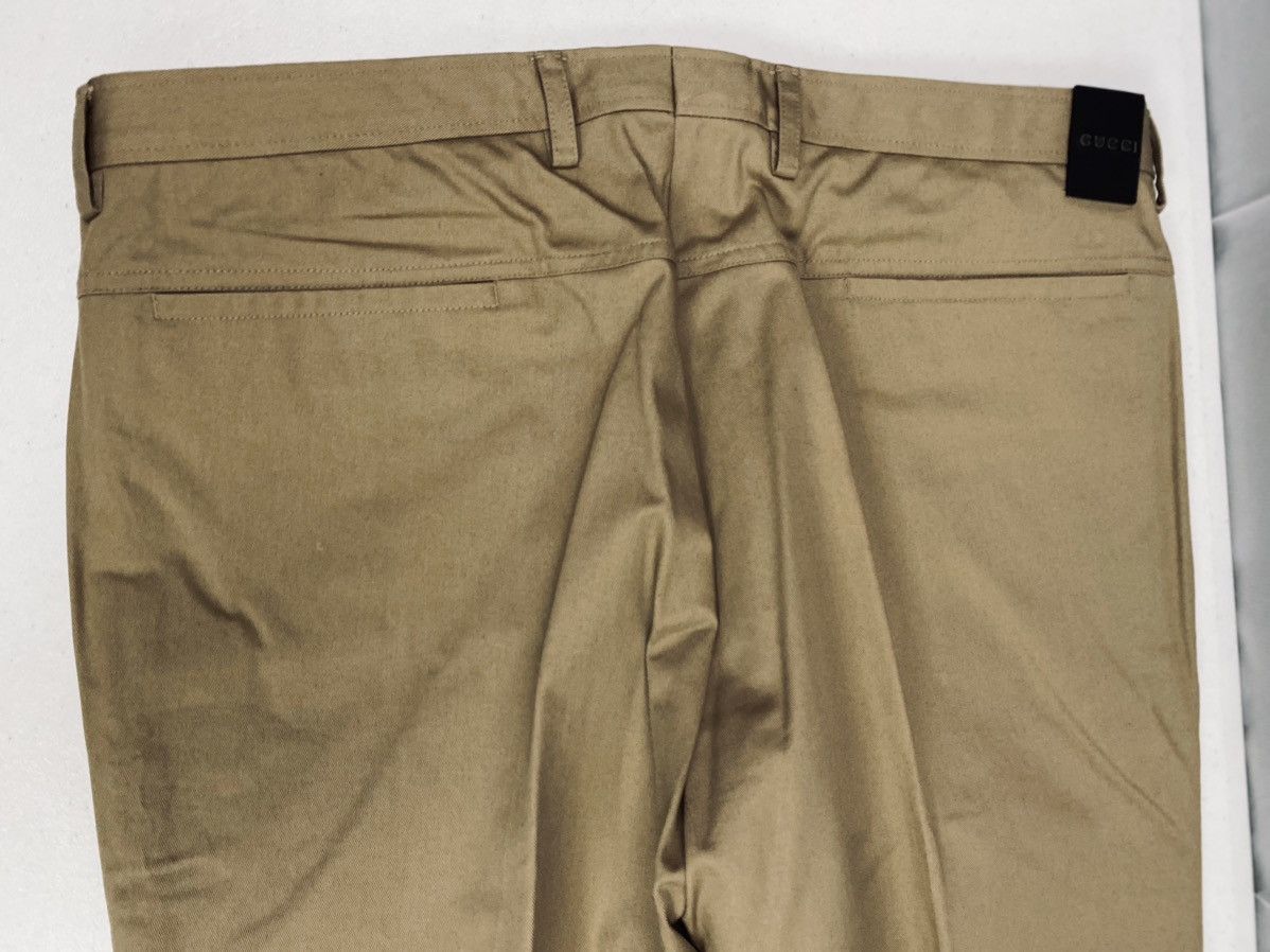 Gucci Gucci 🇮🇹 brown metal leather logo drill pants 36 Vintage NW Size US 36 / EU 52 - 9 Thumbnail