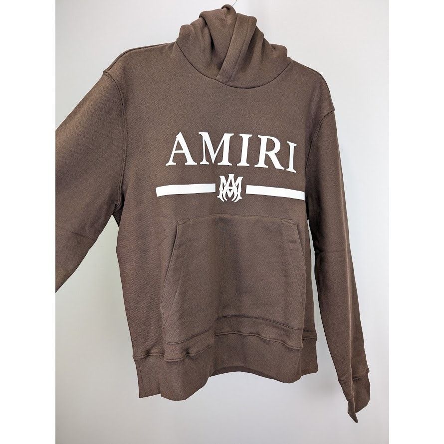 Amiri o1rshd1 Amiri MA Bar Hoodie in Brown Size US S / EU 44-46 / 1 - 10 Thumbnail