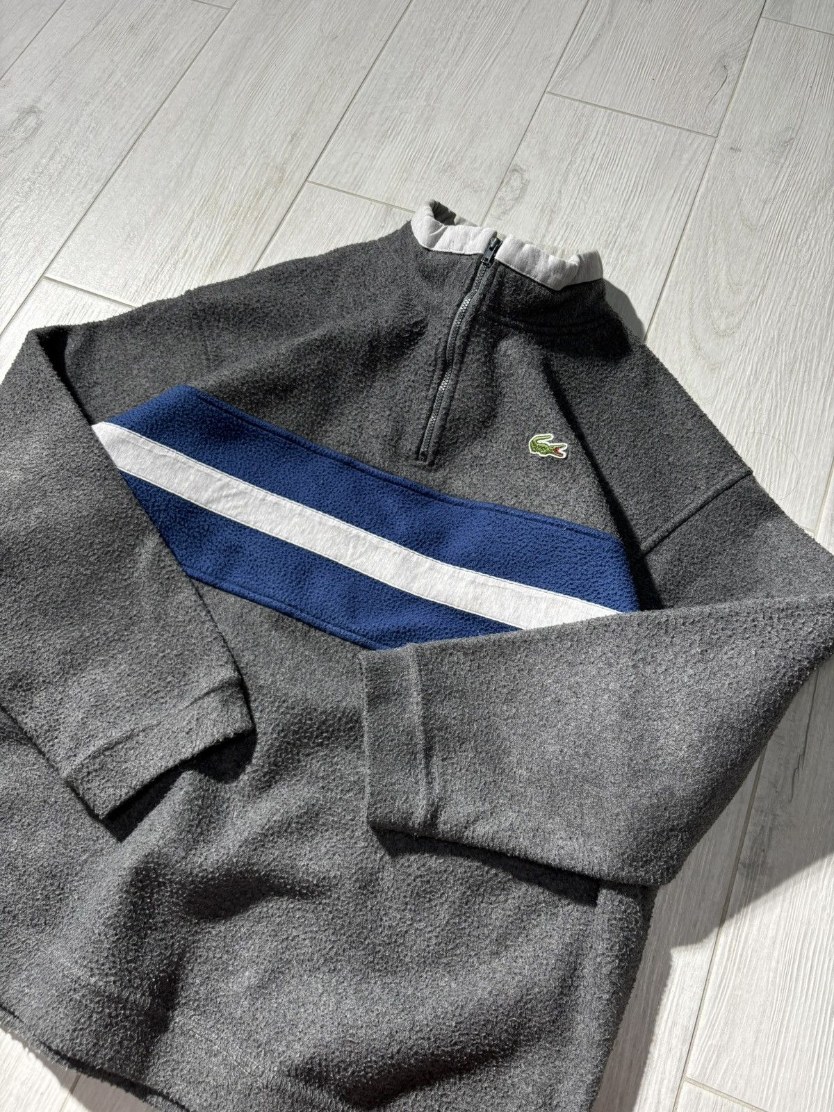 Lacoste Vintage Lacoste Fleece Jacket Sweatshirt Half Zip Retro 90’s Size US XL / EU 56 / 4 - 4 Thumbnail